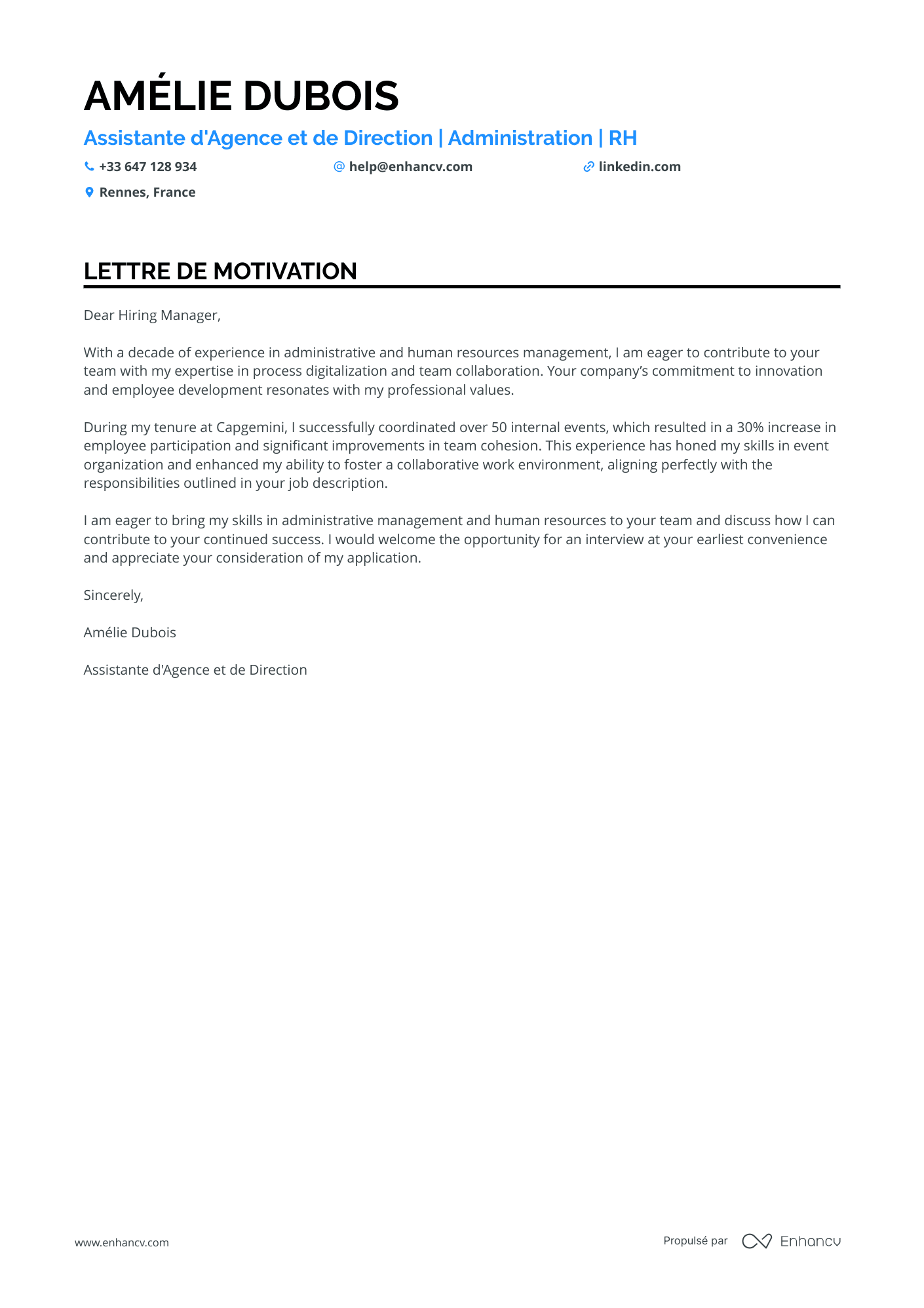 Assistant Administratif Confirmé