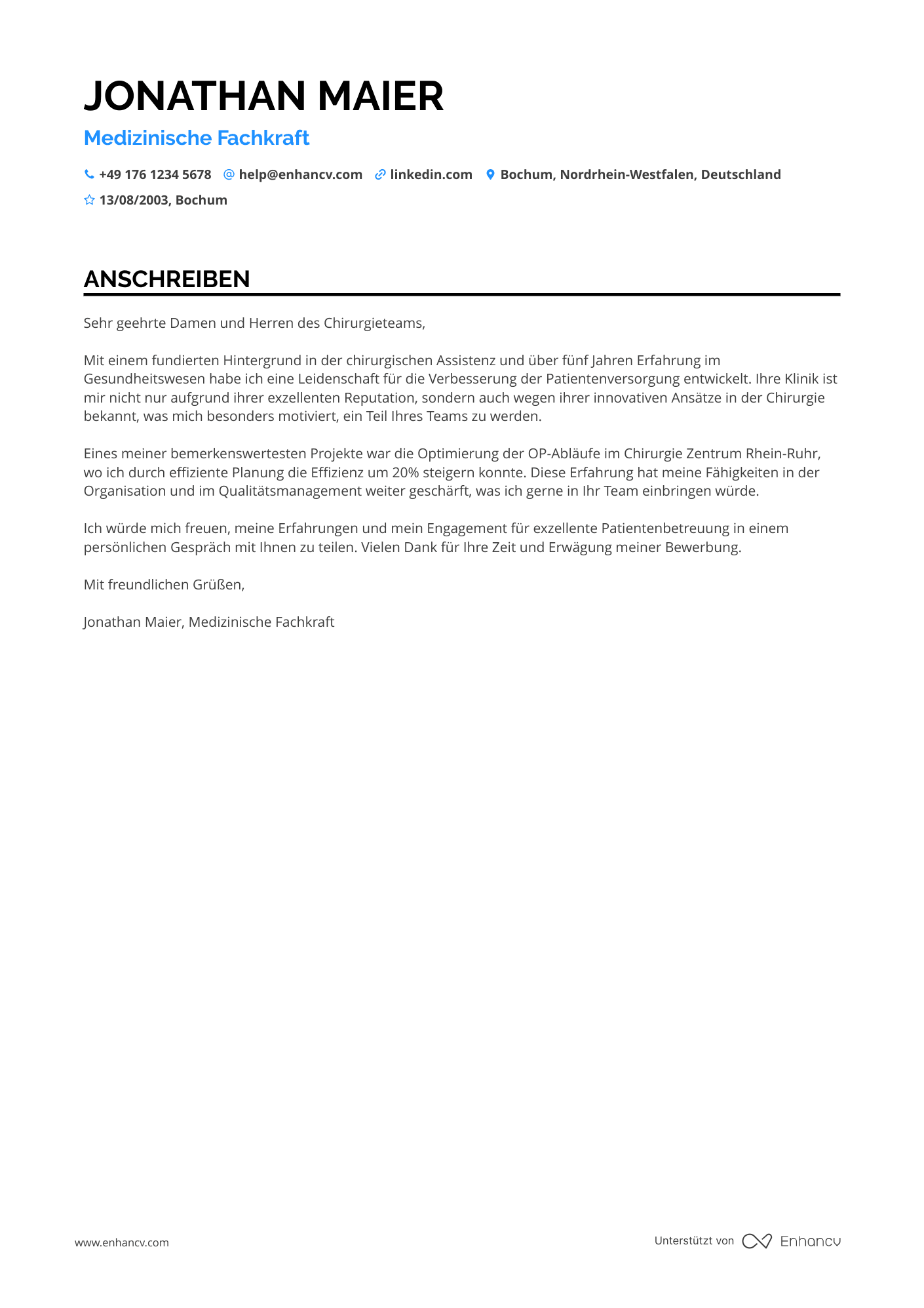 Arzthelferin für Chirurgie