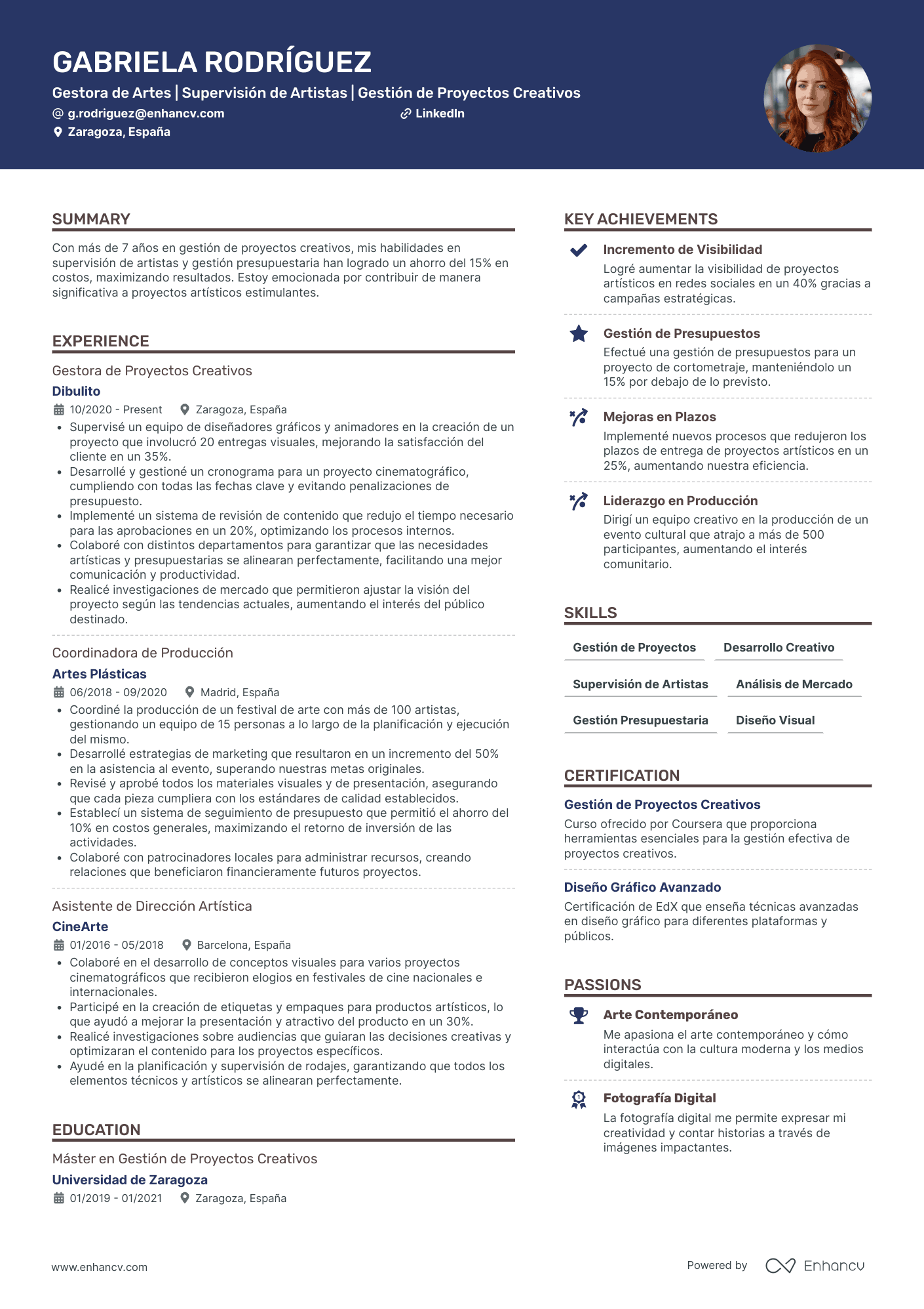 CV en inglés Ejemplos de CV