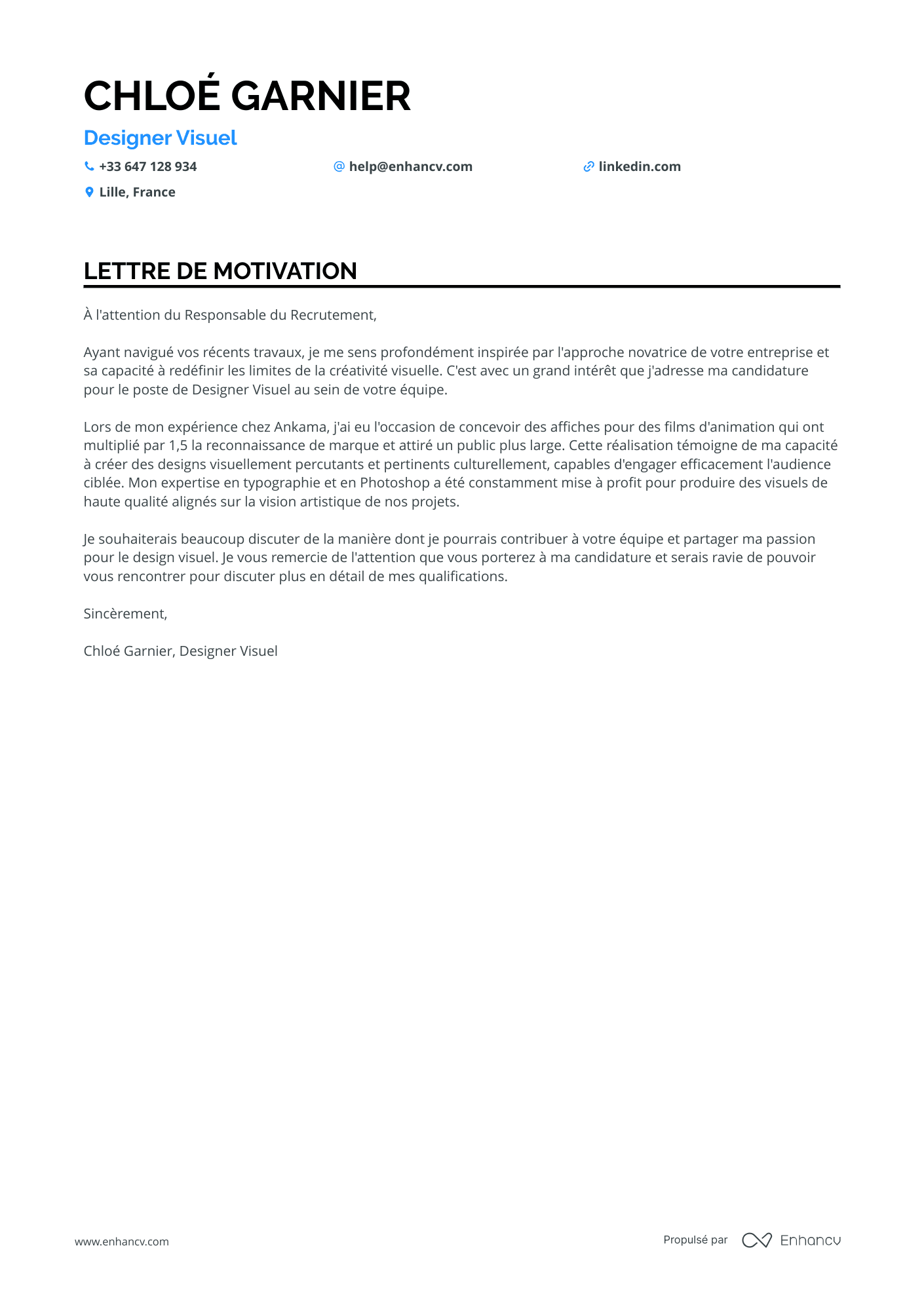 Directeur Artistique Graphiste