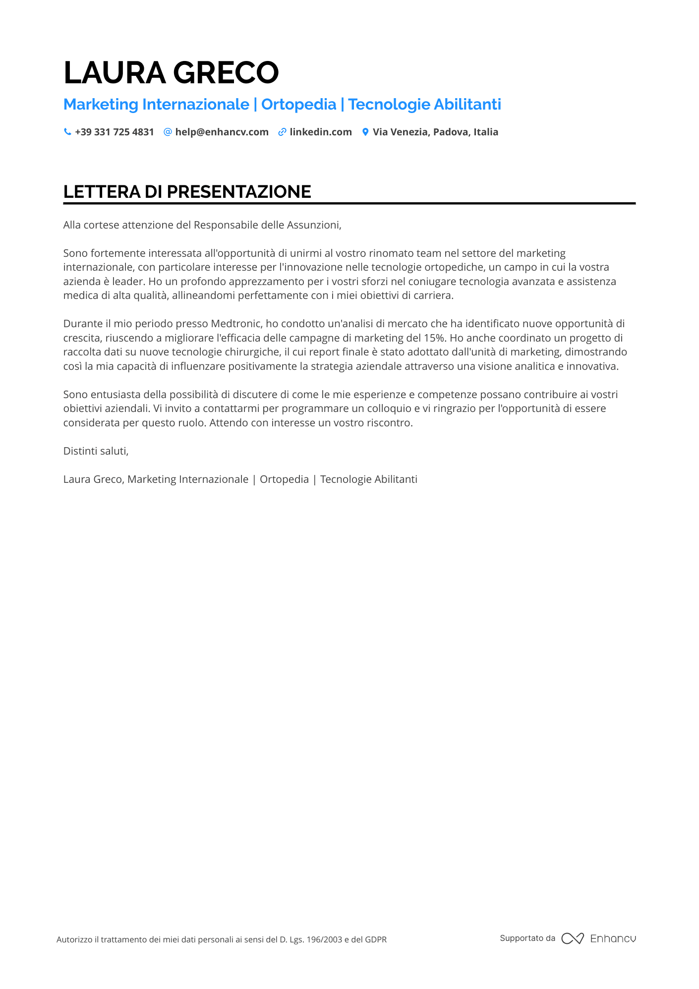 Manager Marketing Internazionale