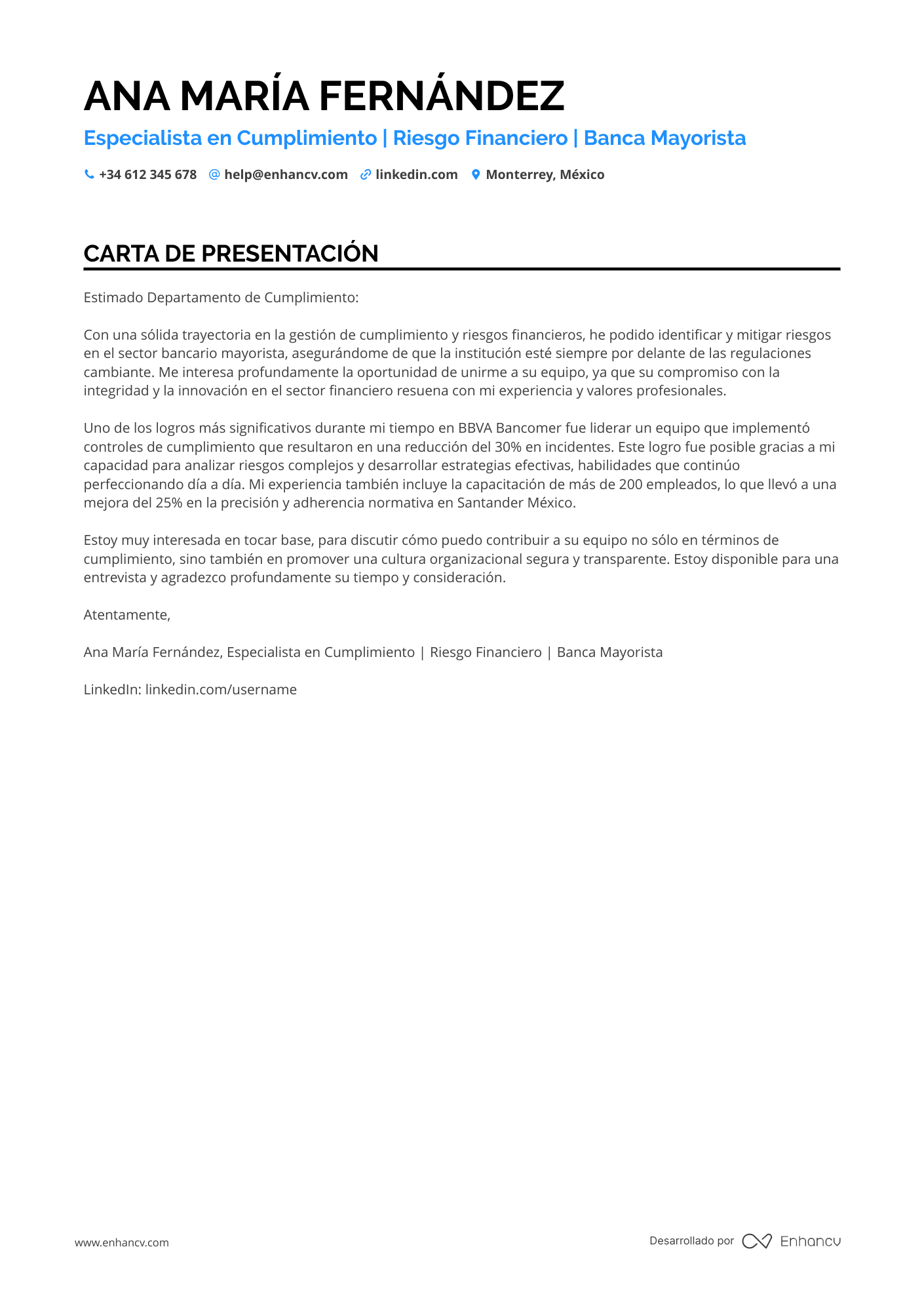 Especialista en Finanzas Corporativas