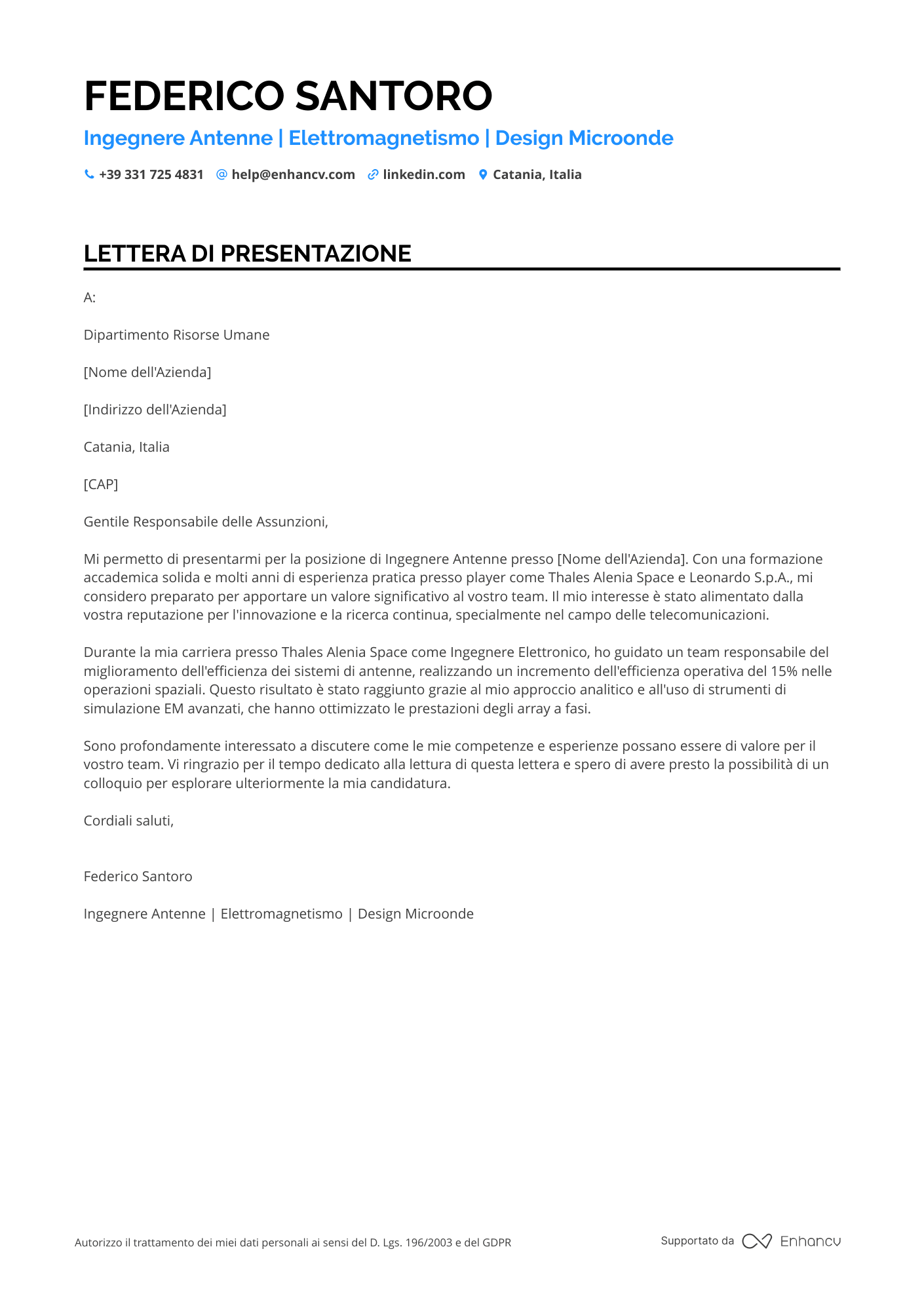 Ingegnere Prima Esperienza