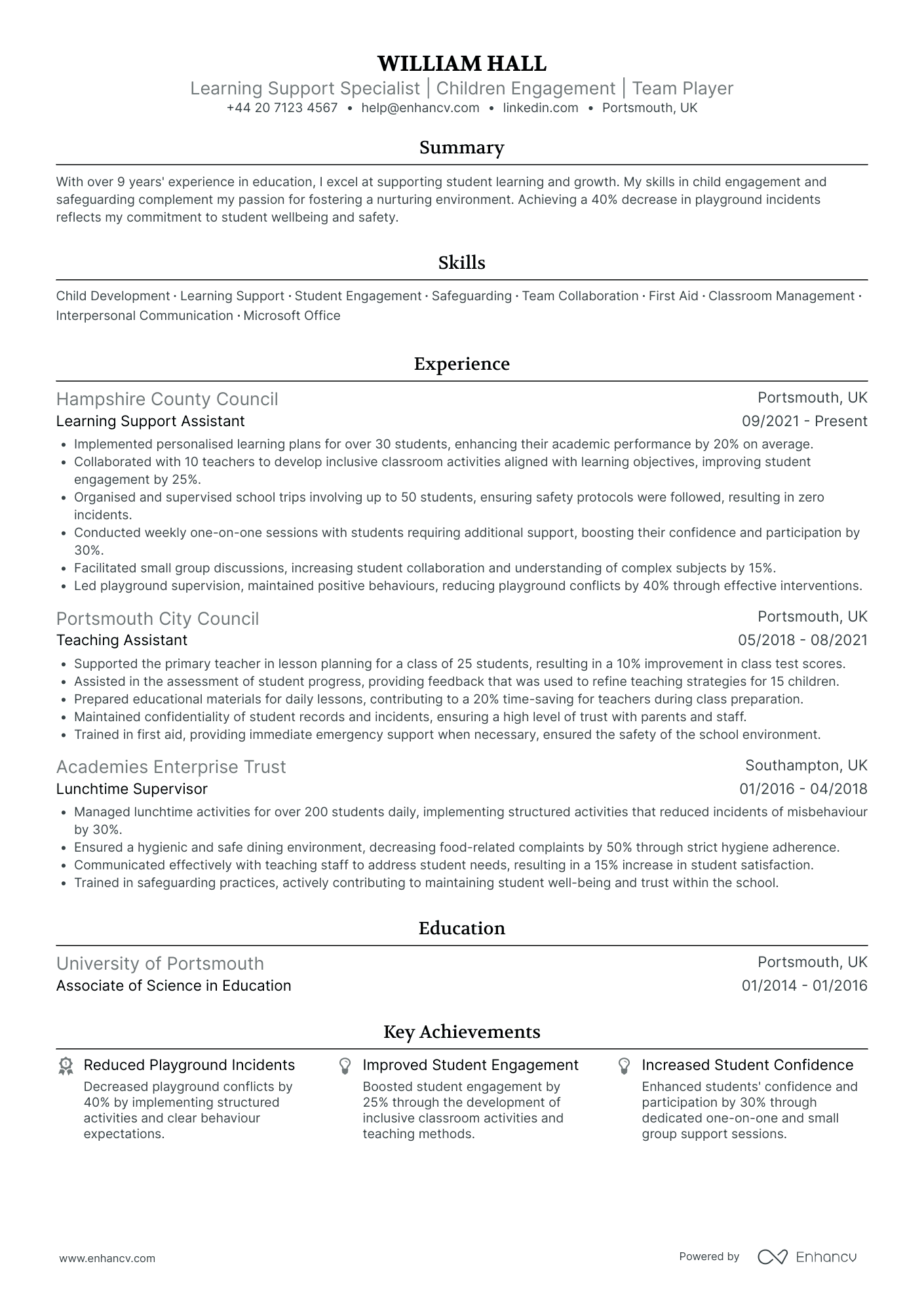 Assistant Manager in Education