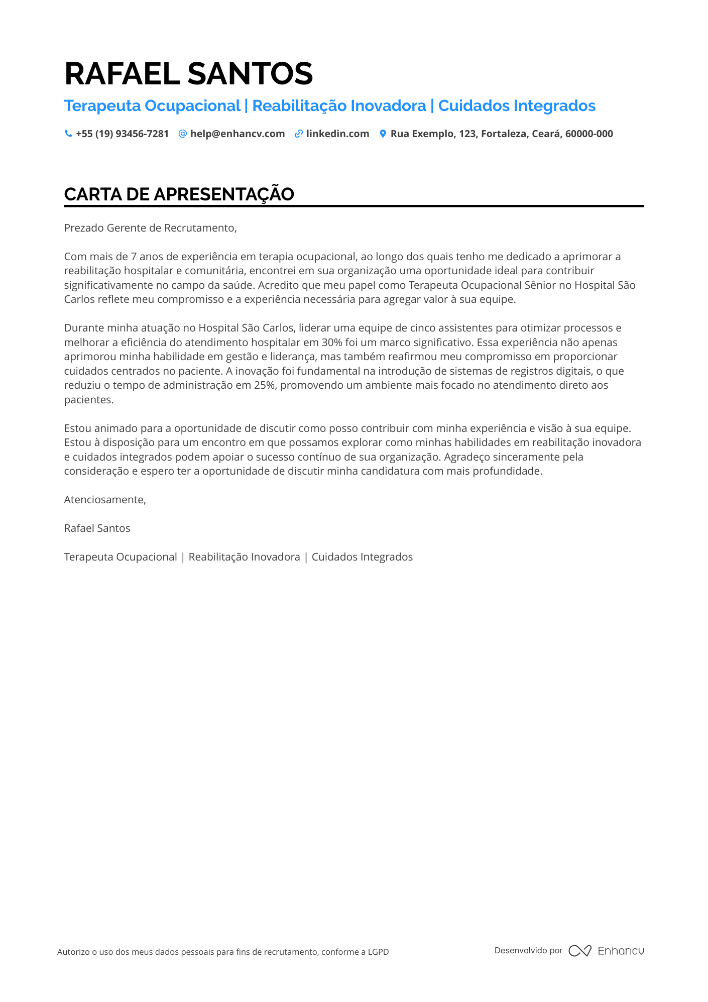 Terapeuta Ocupacional em Reabilitação