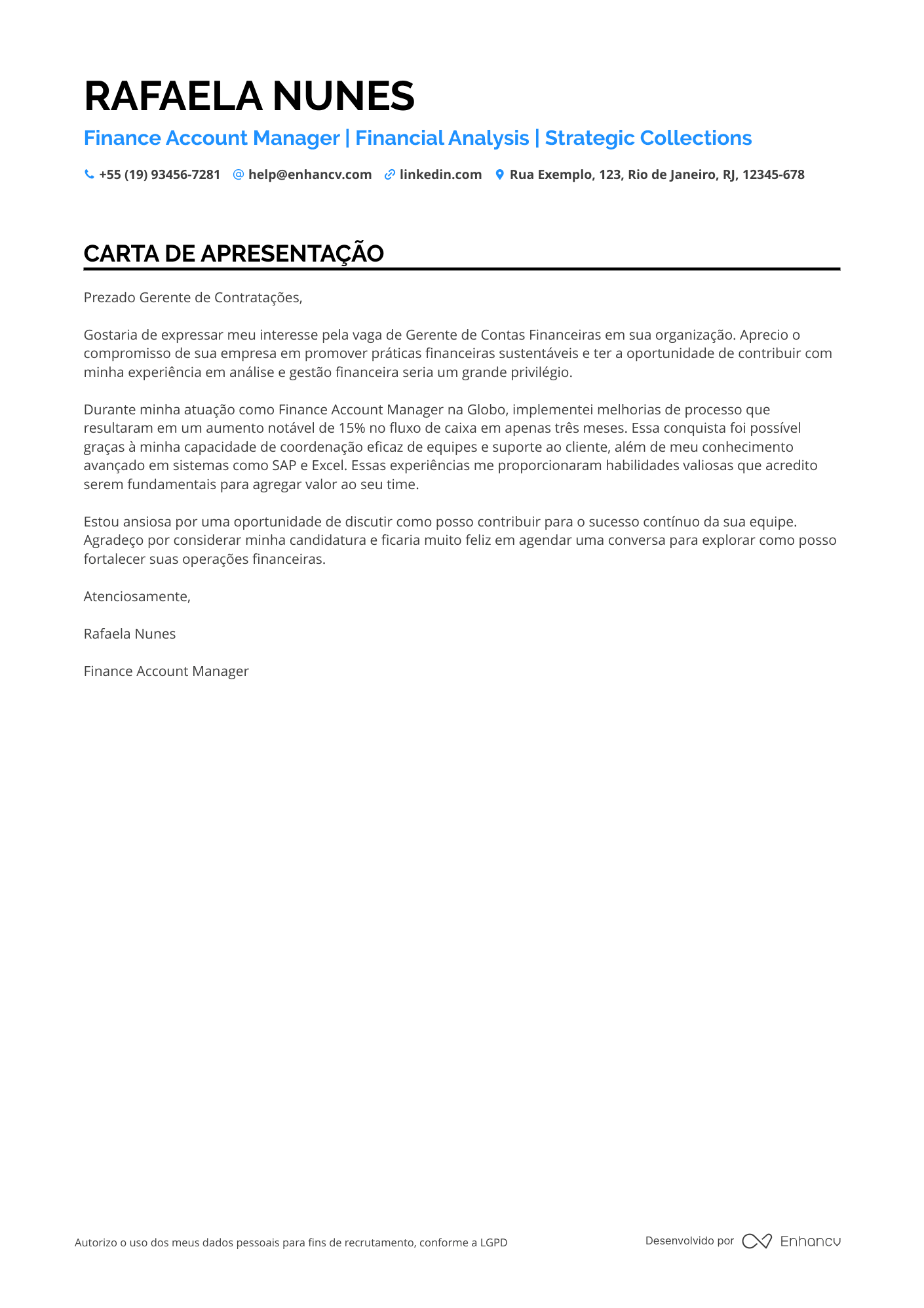 Coordenador Financeiro de Contas