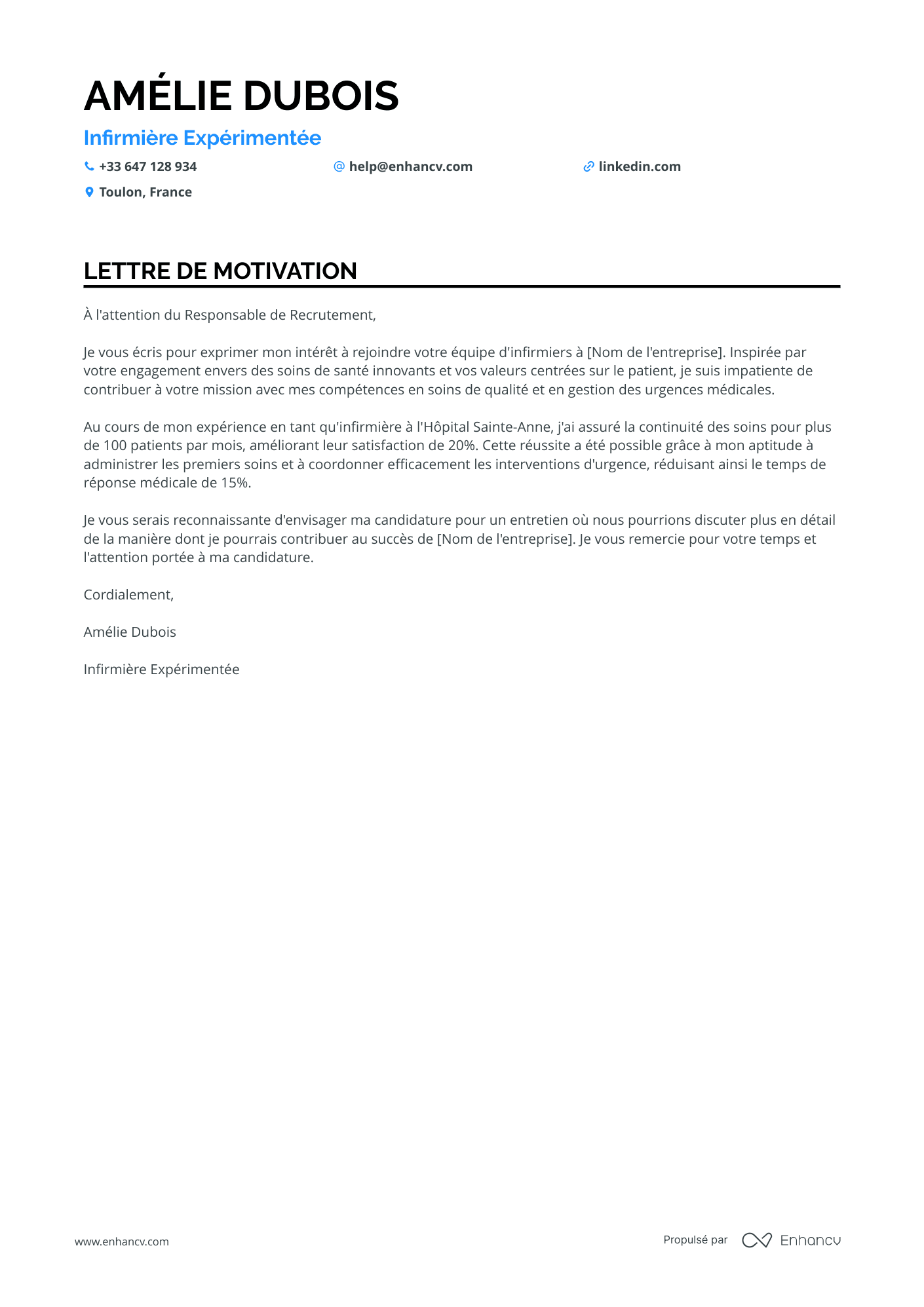 Infirmière stagiaire