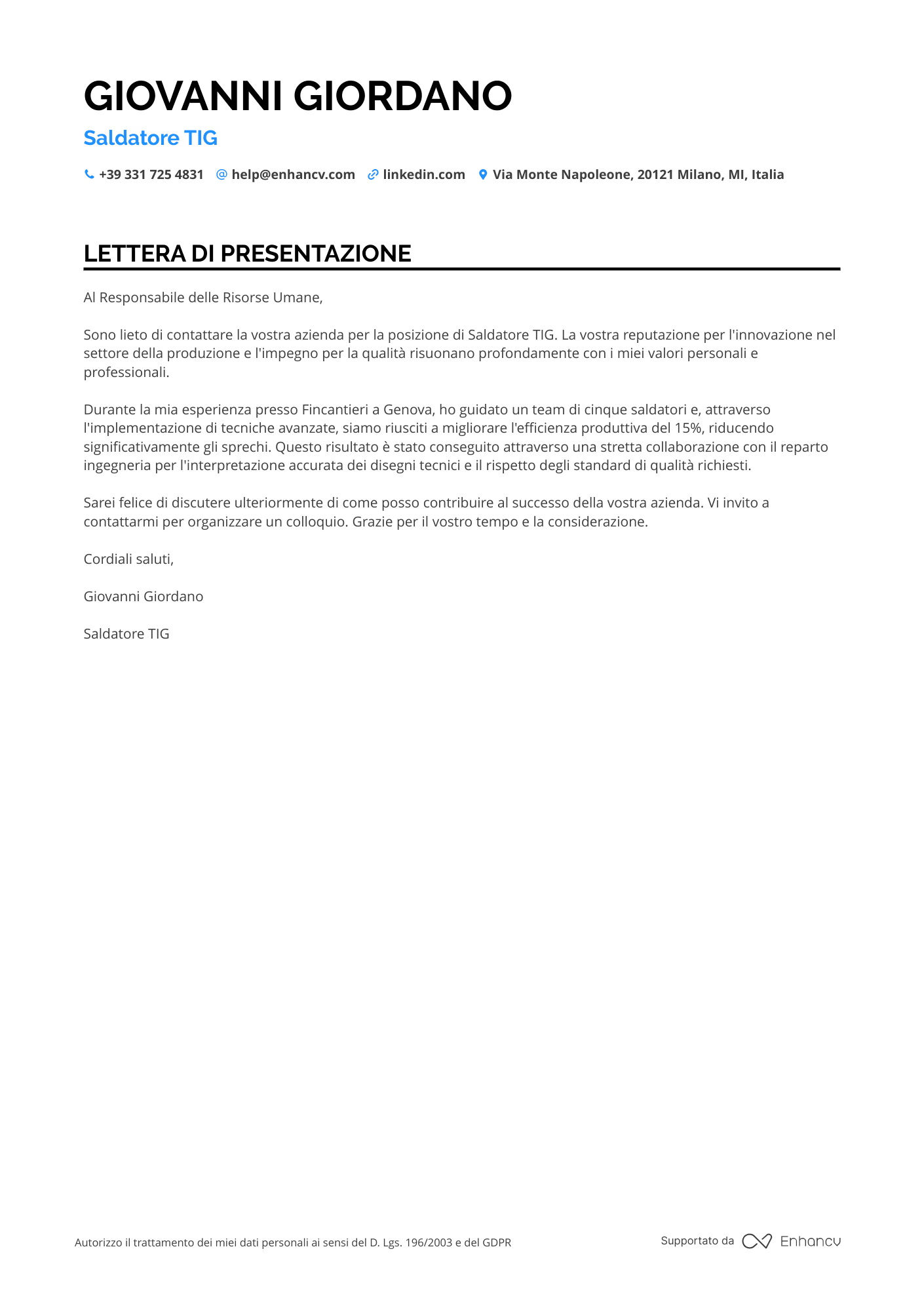 Saldatore Certificato