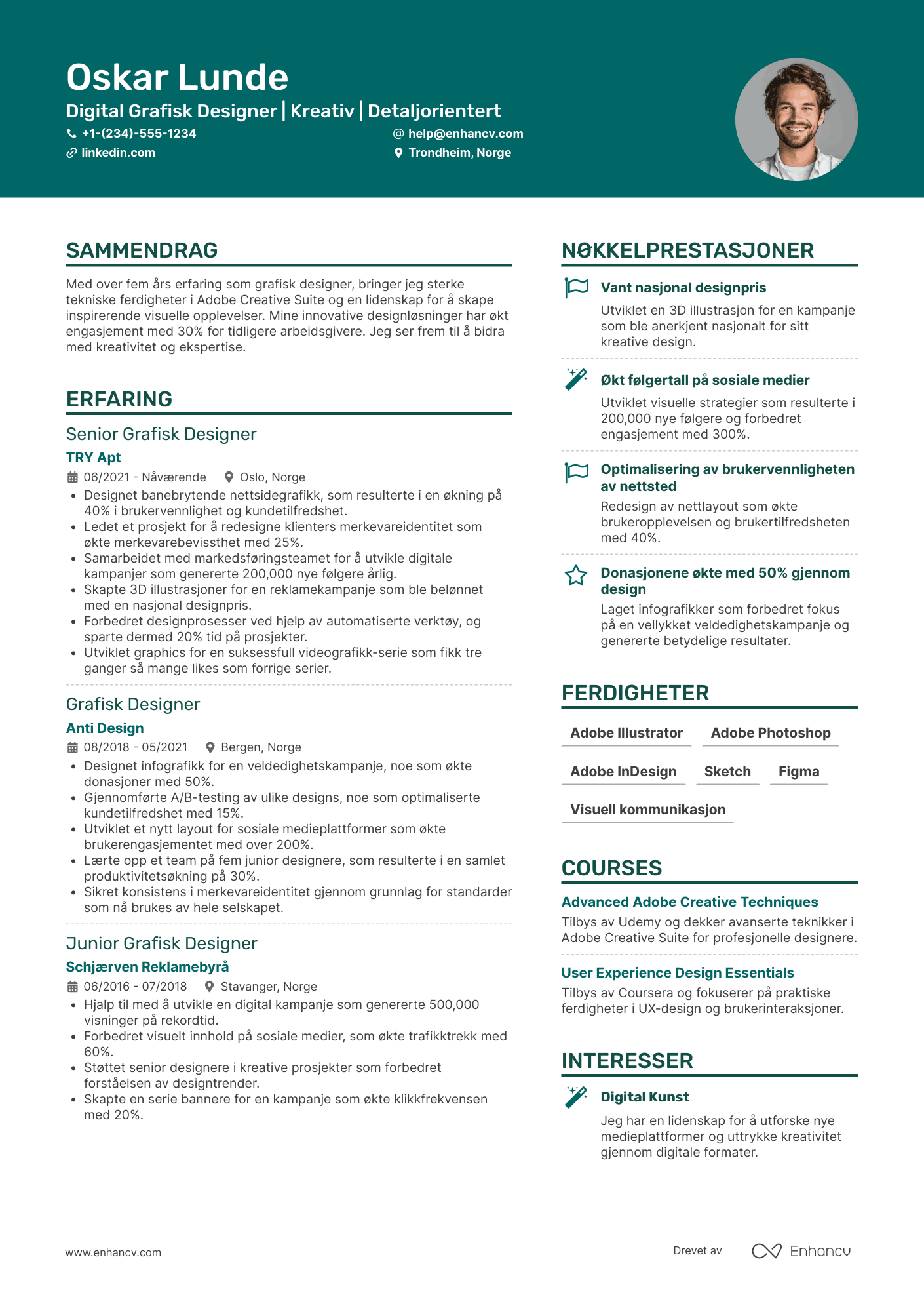 CV for Digital Grafisk Designer