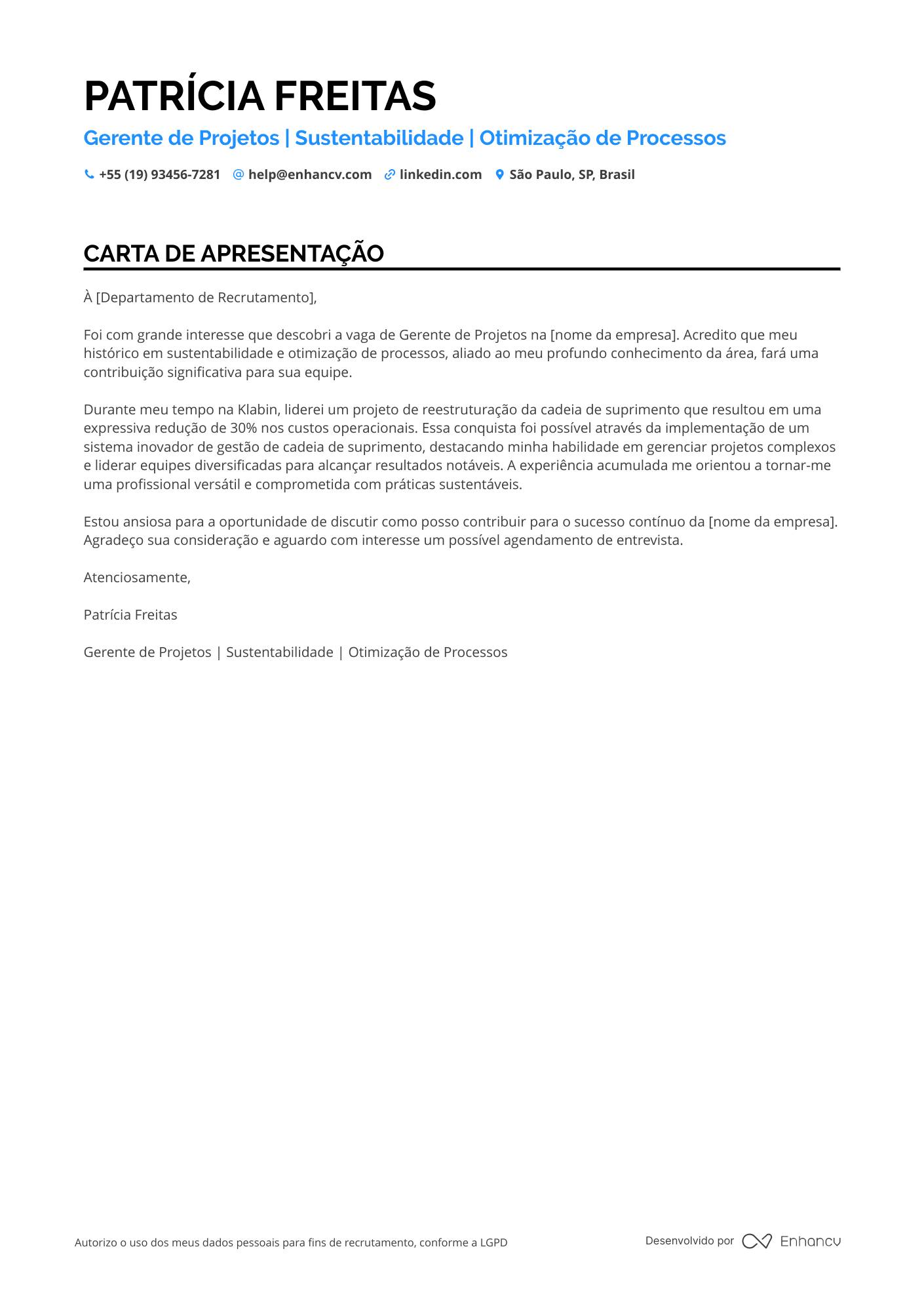 Gerenciamento de projetos Sênior