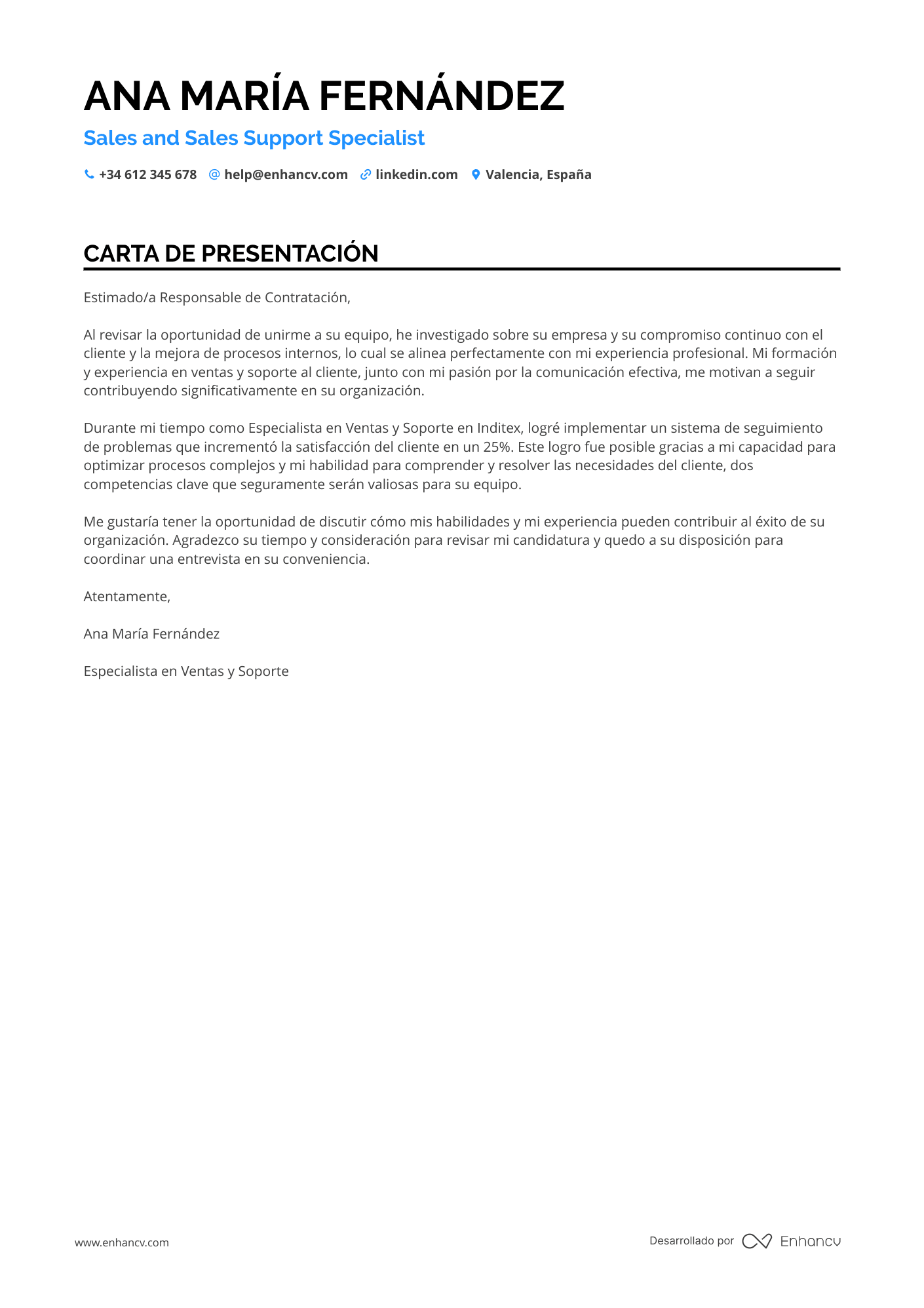 Coordinador de Atención al Cliente