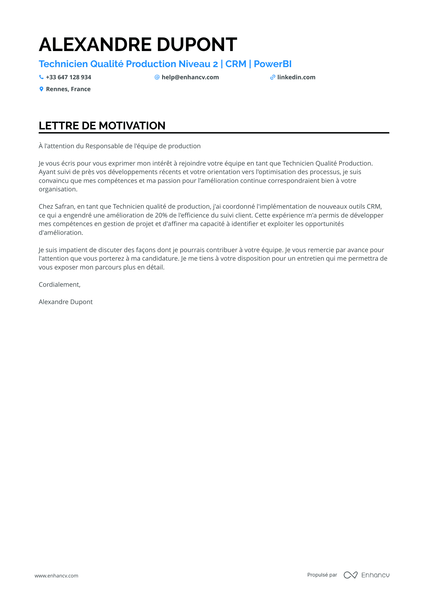 Chef de Projet Commercial