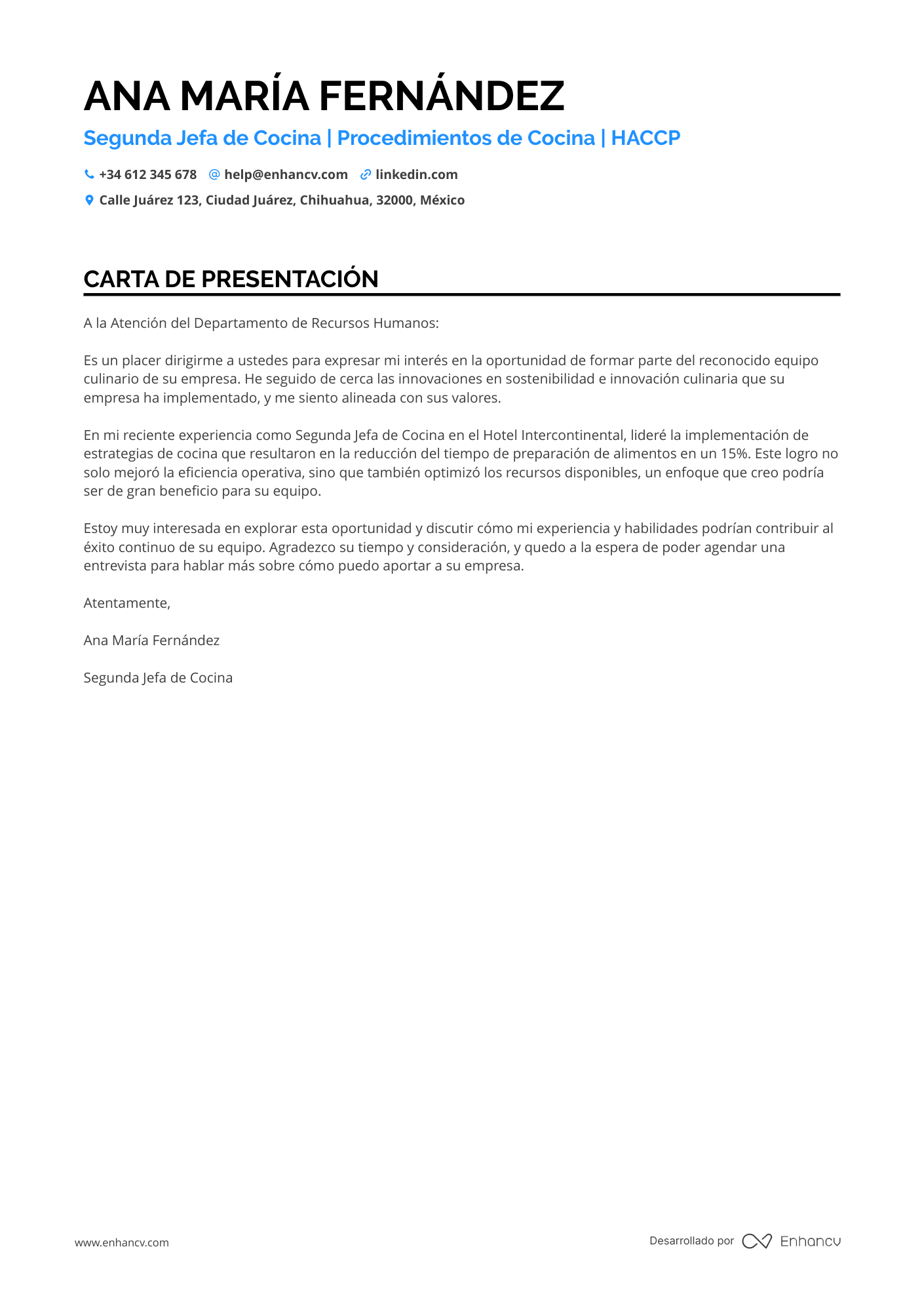 Chef de Catering