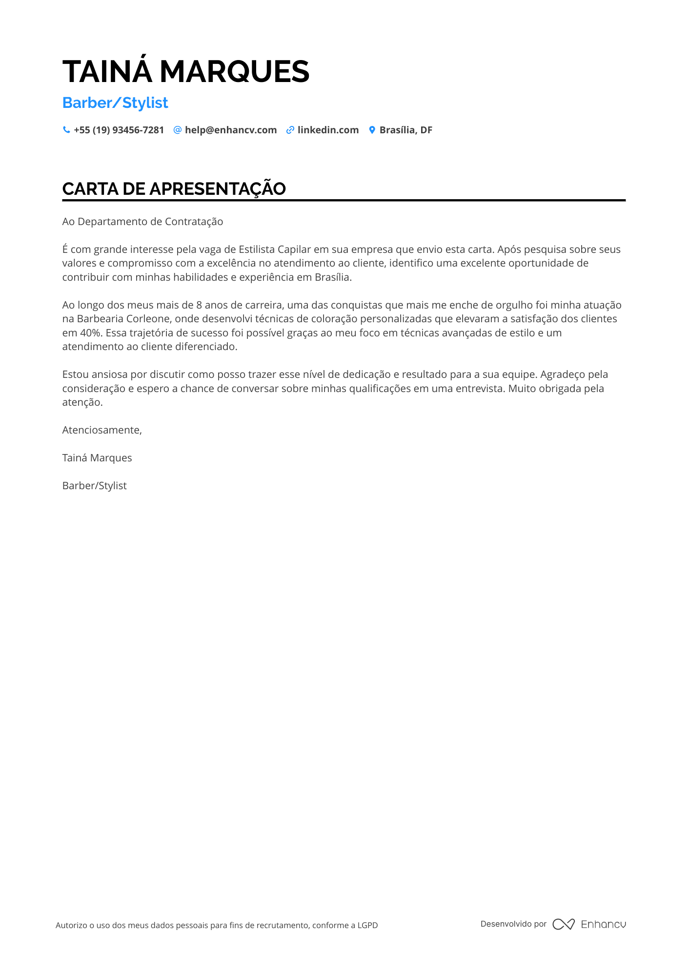 Cabeleireiro Sênior