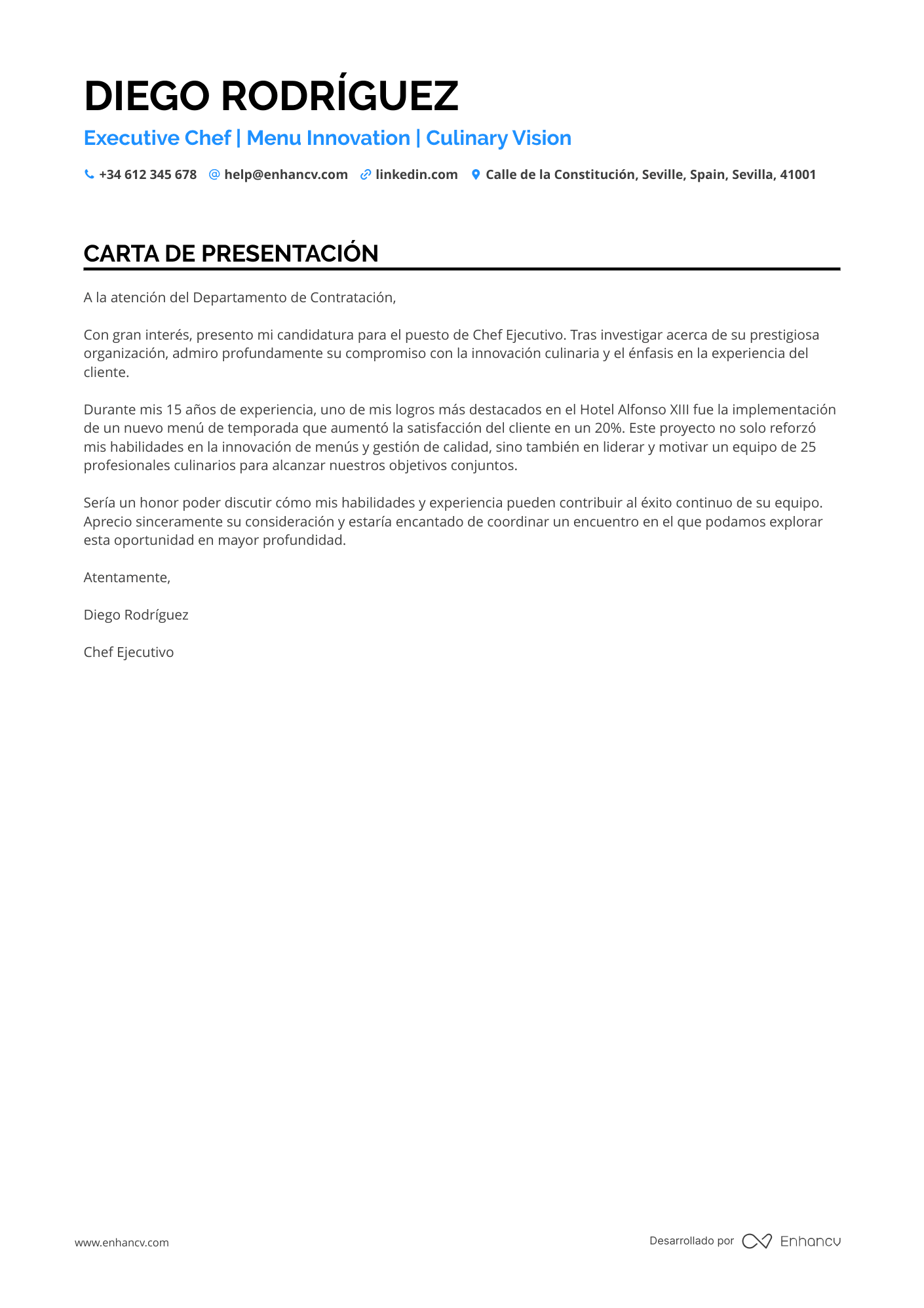Chef de Banquetes