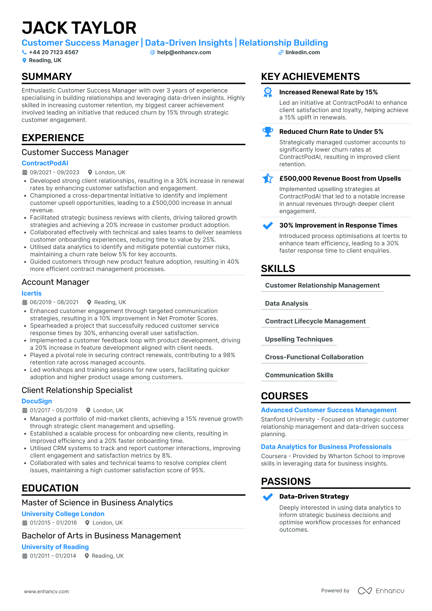 Customer Success Manager in Telecommunications