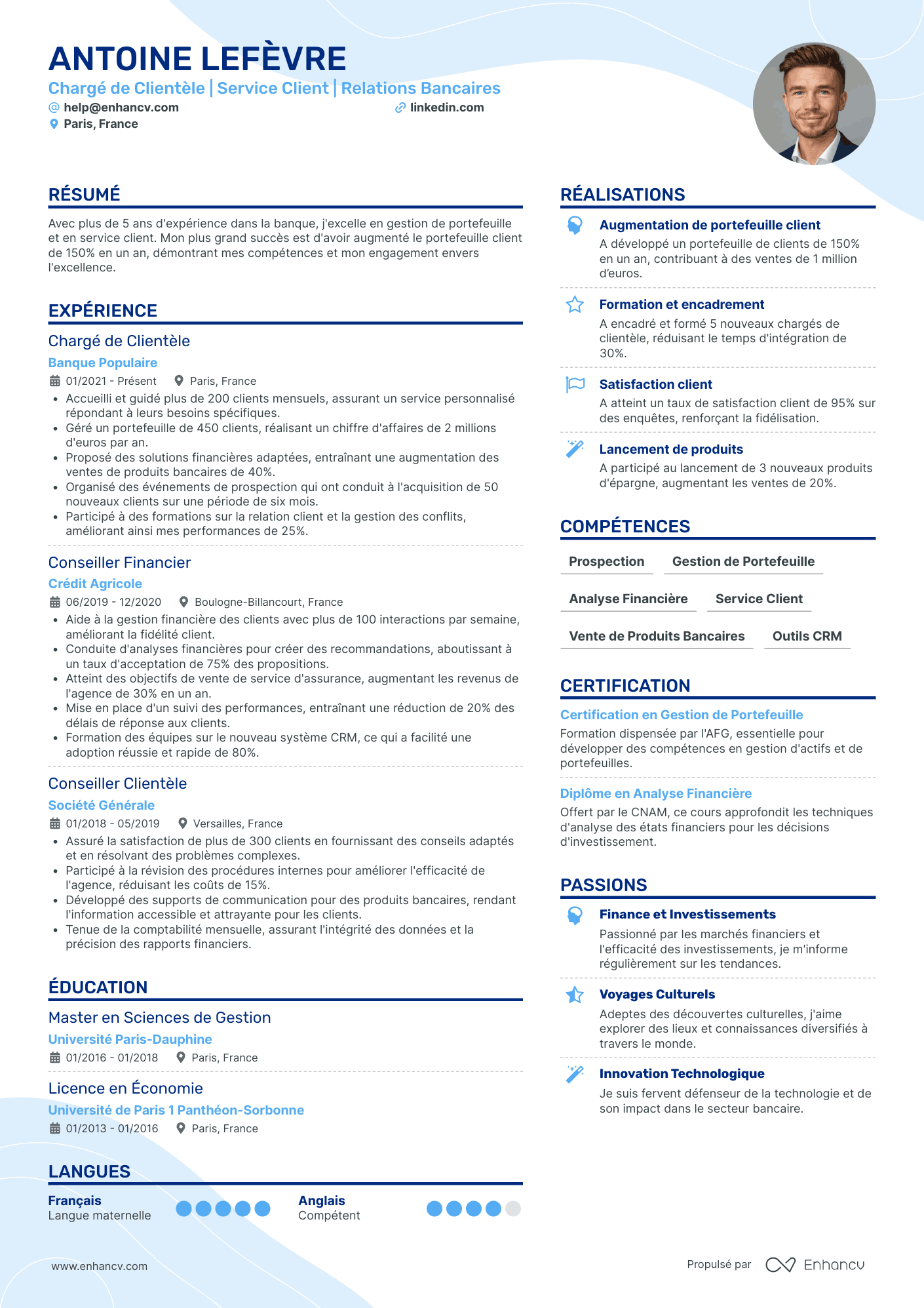 CV Banque