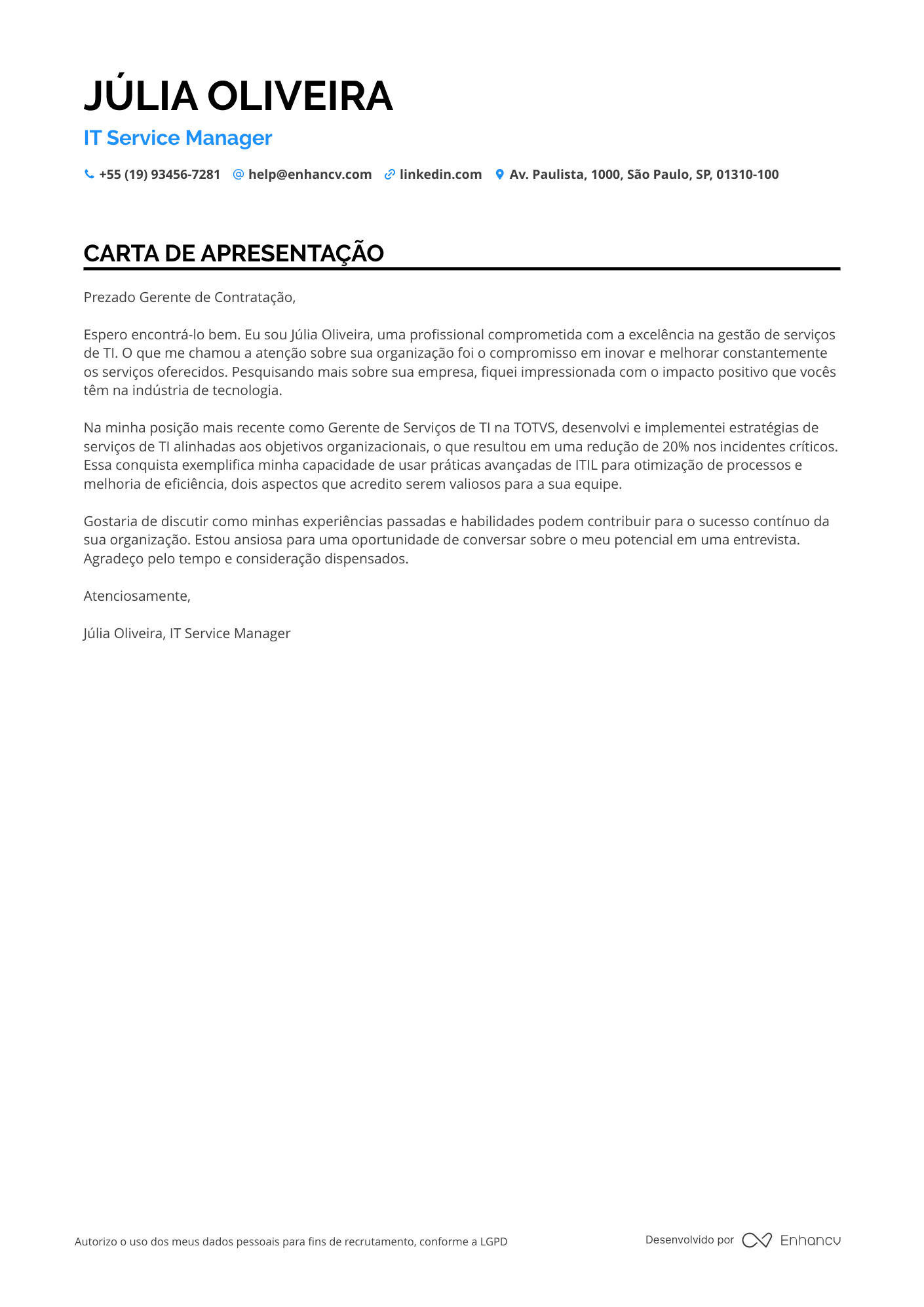 Supervisor de TI