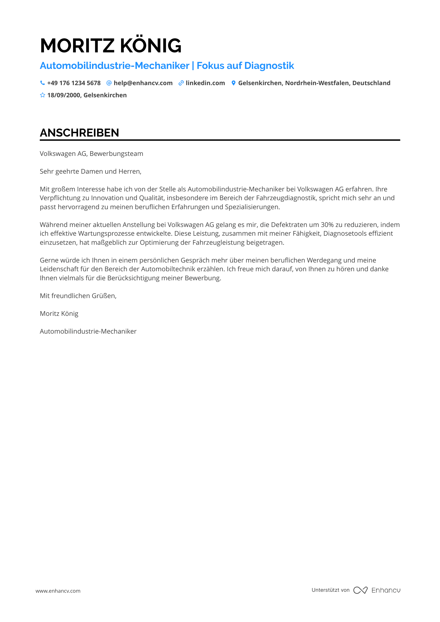 Automobilindustrie Mechaniker