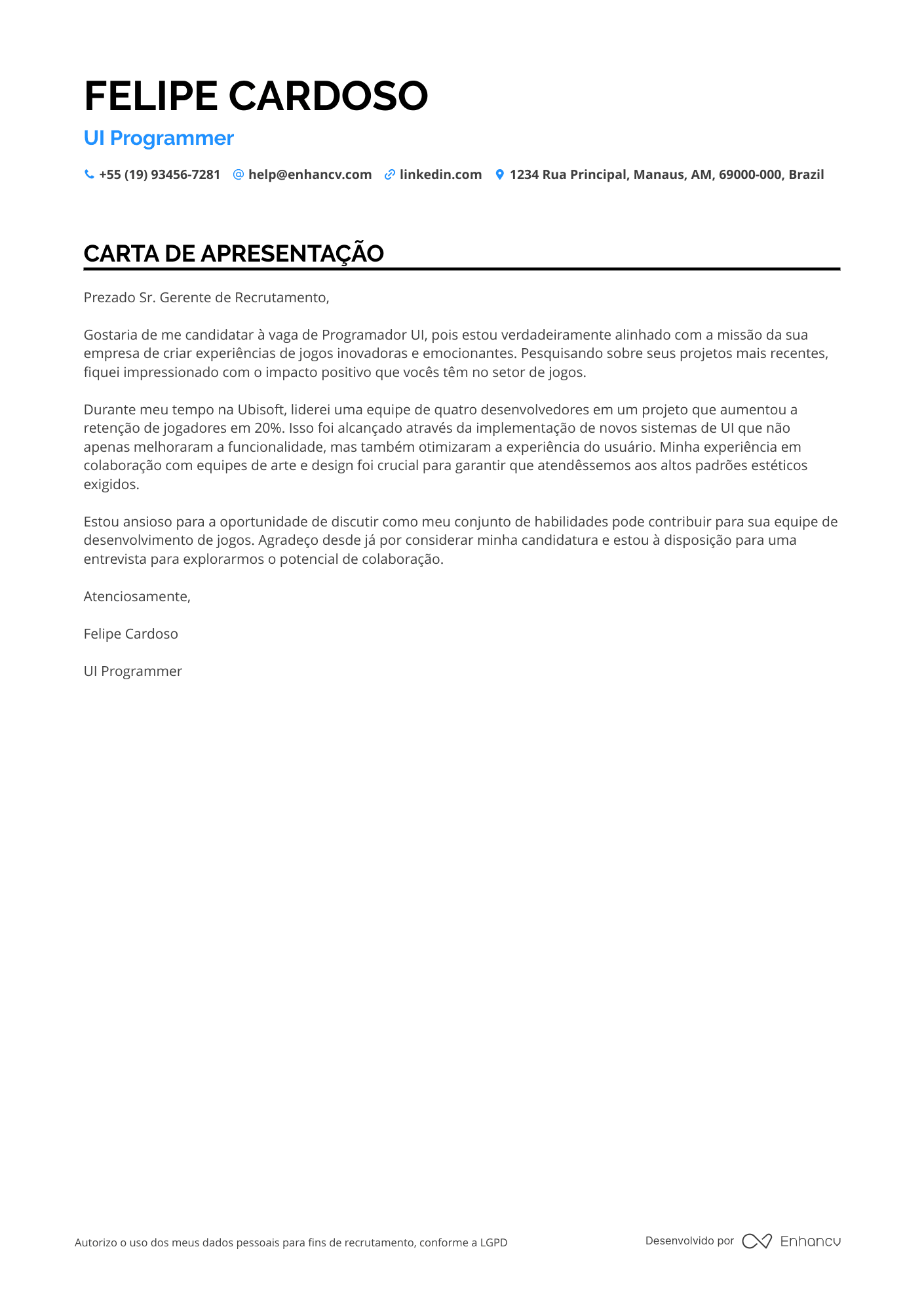 Programador de Interface de Usuário