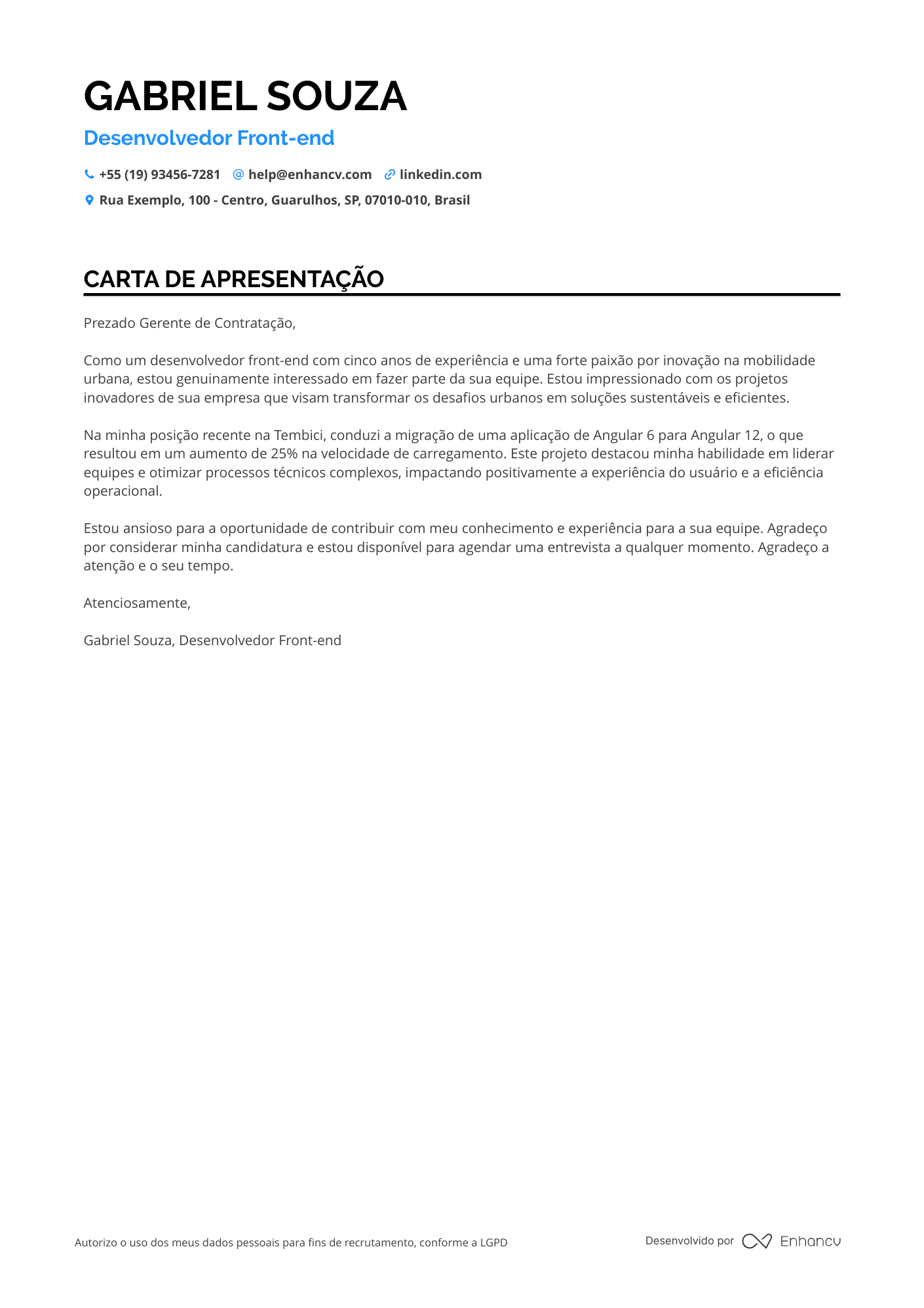 Desenvolvedor Web para Startups