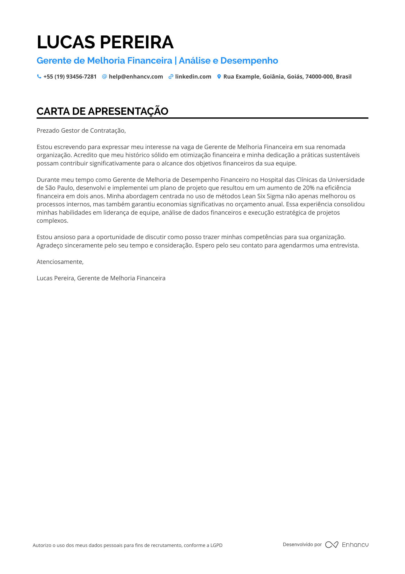Gerente Geral Financeiro