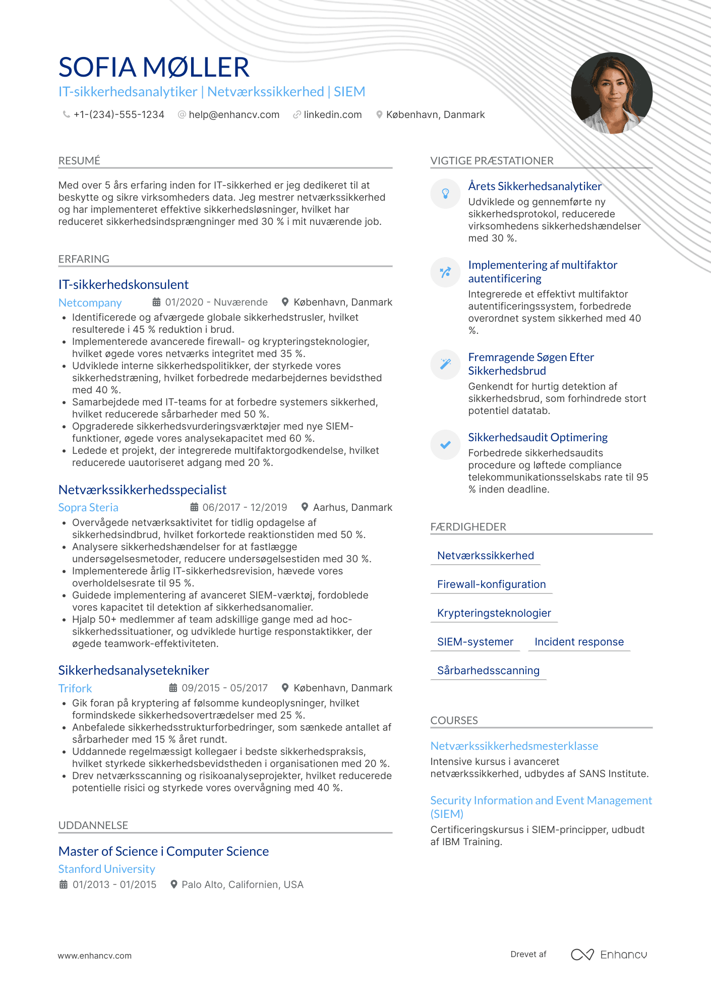 CV til IT sikkerhedsanalytiker