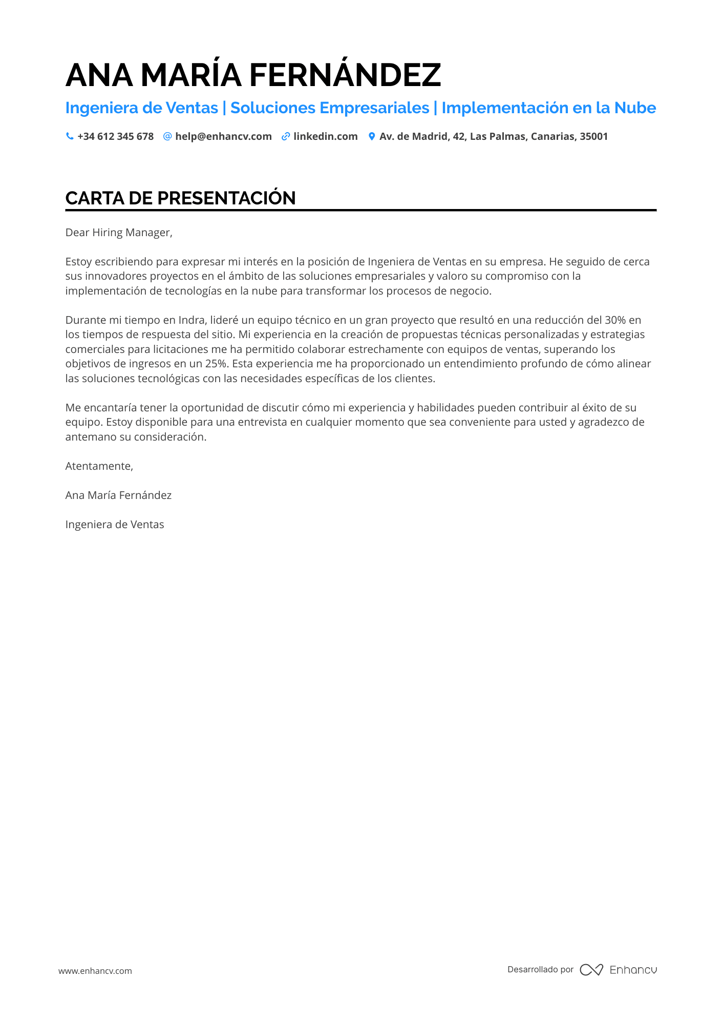 Ingeniero de Ventas