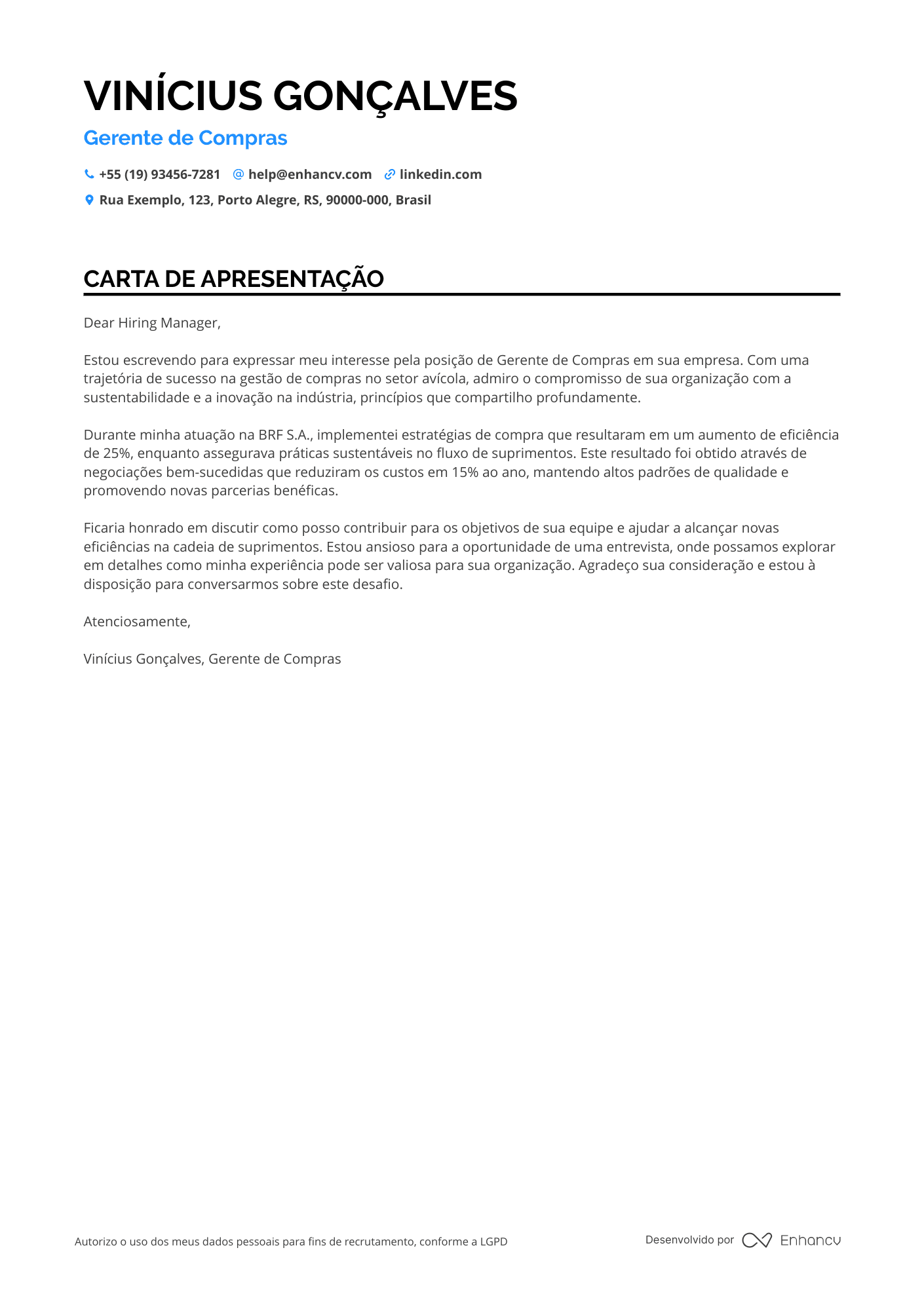 Gerente de Compras
