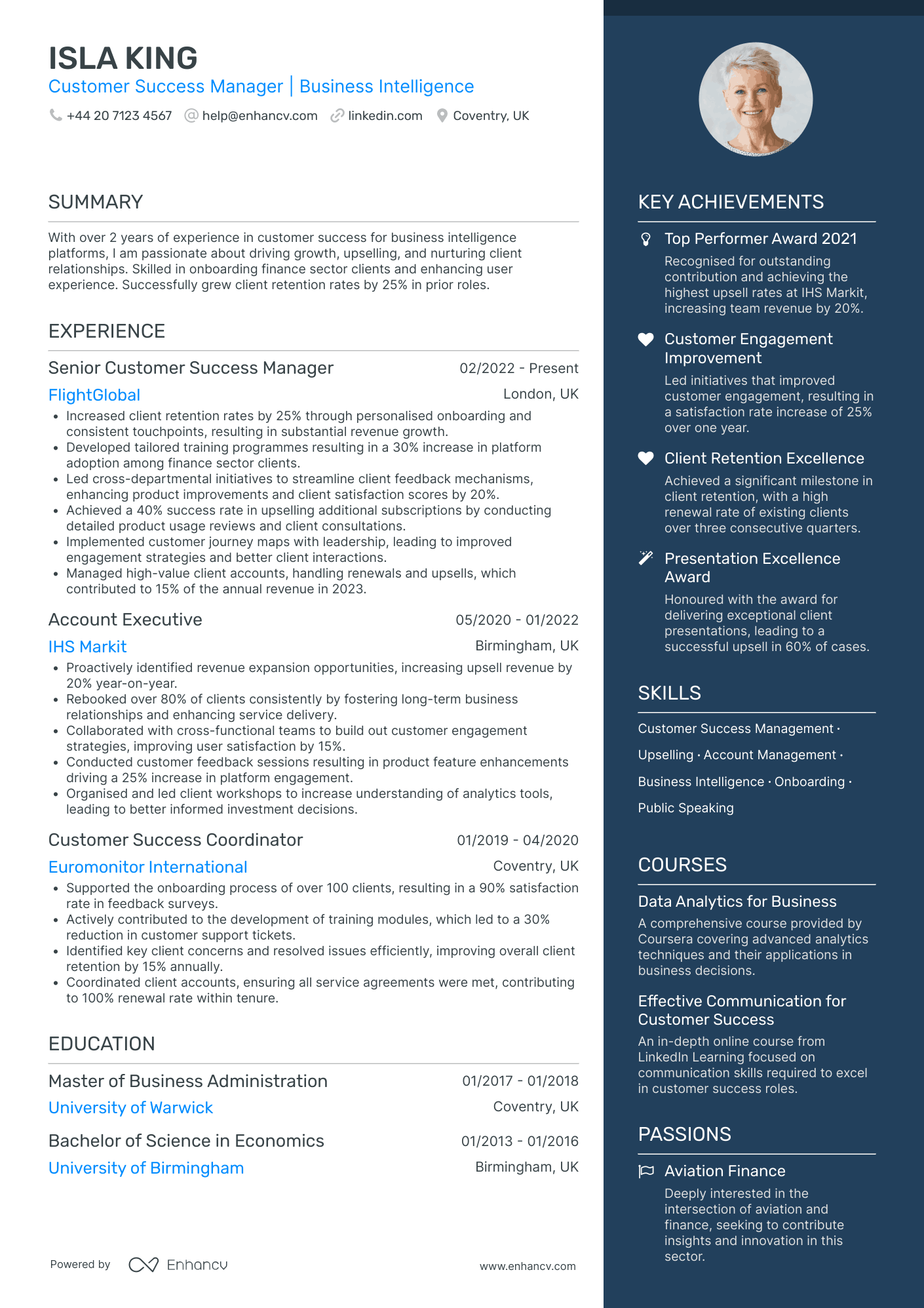 Customer Success Manager in Finance