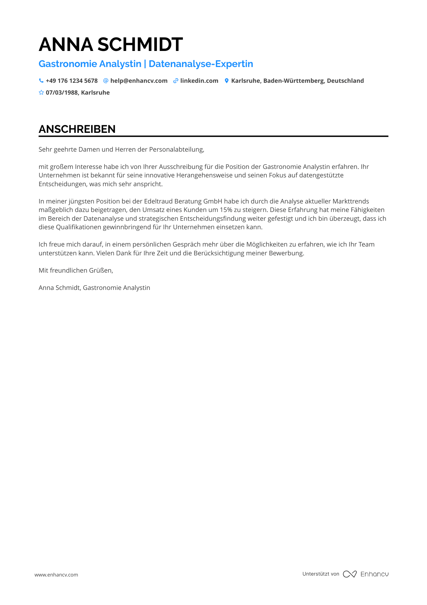 Gastronomie Analyst