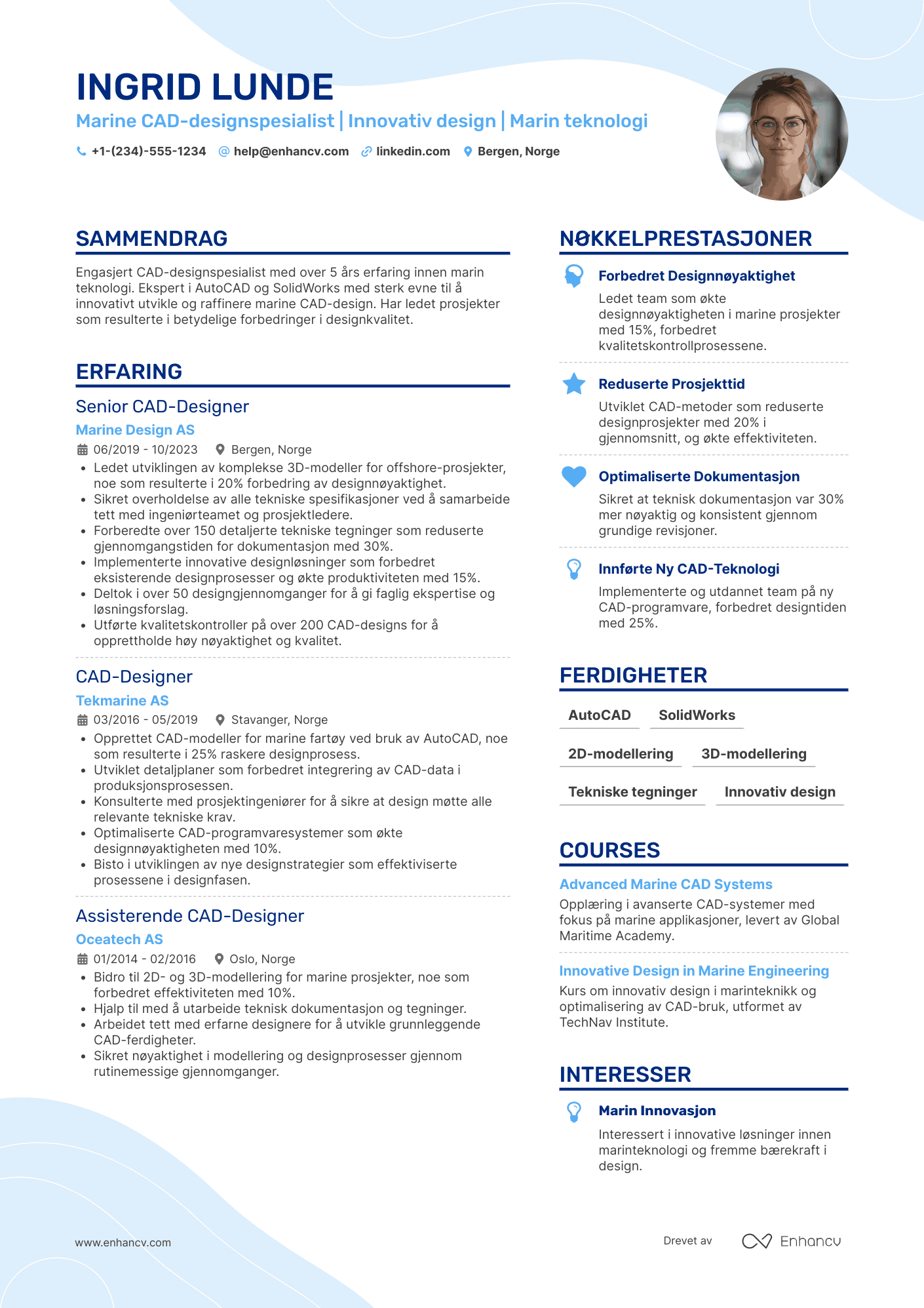 CV for Marine CAD designspesialist