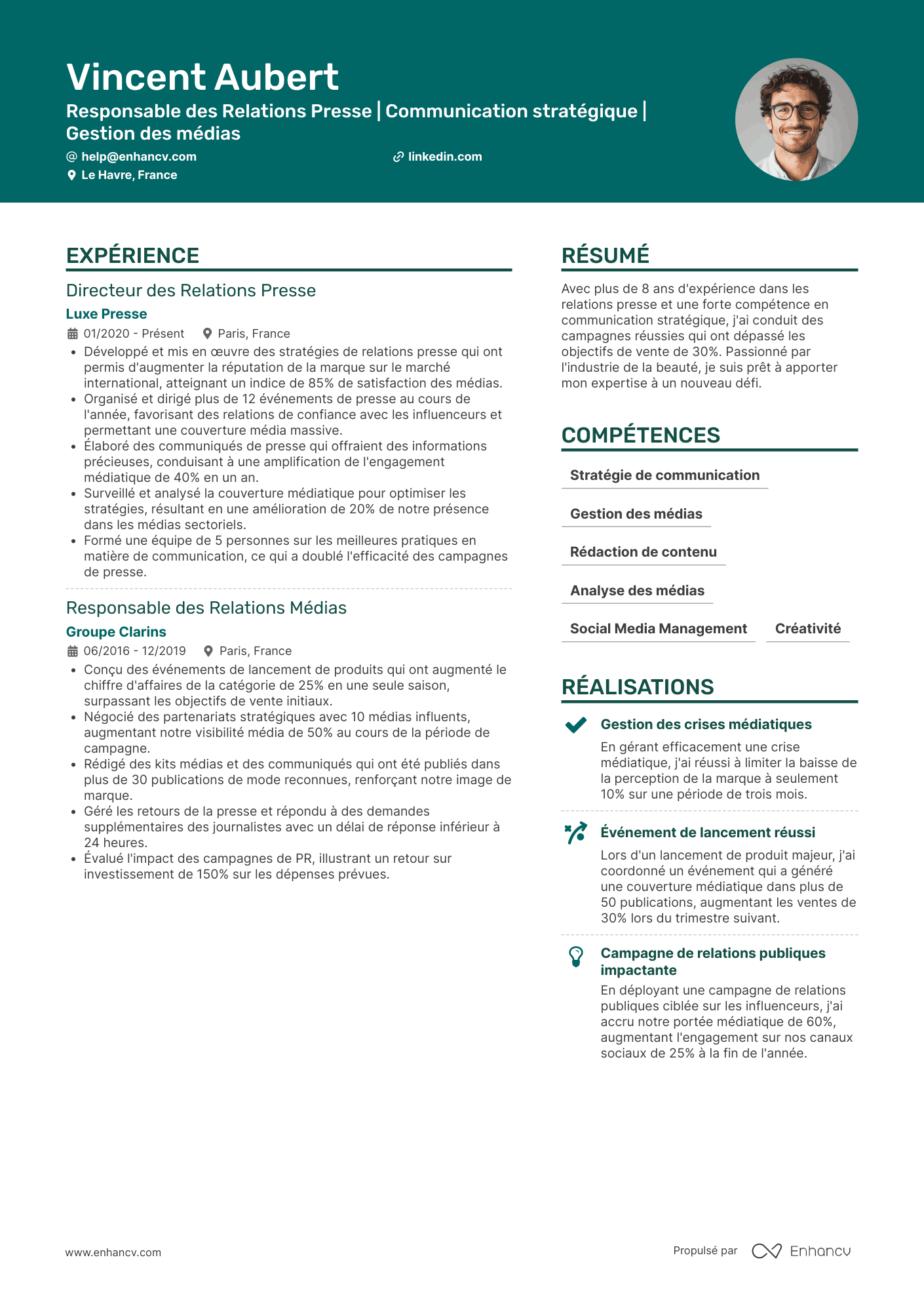 Responsable des relations presse