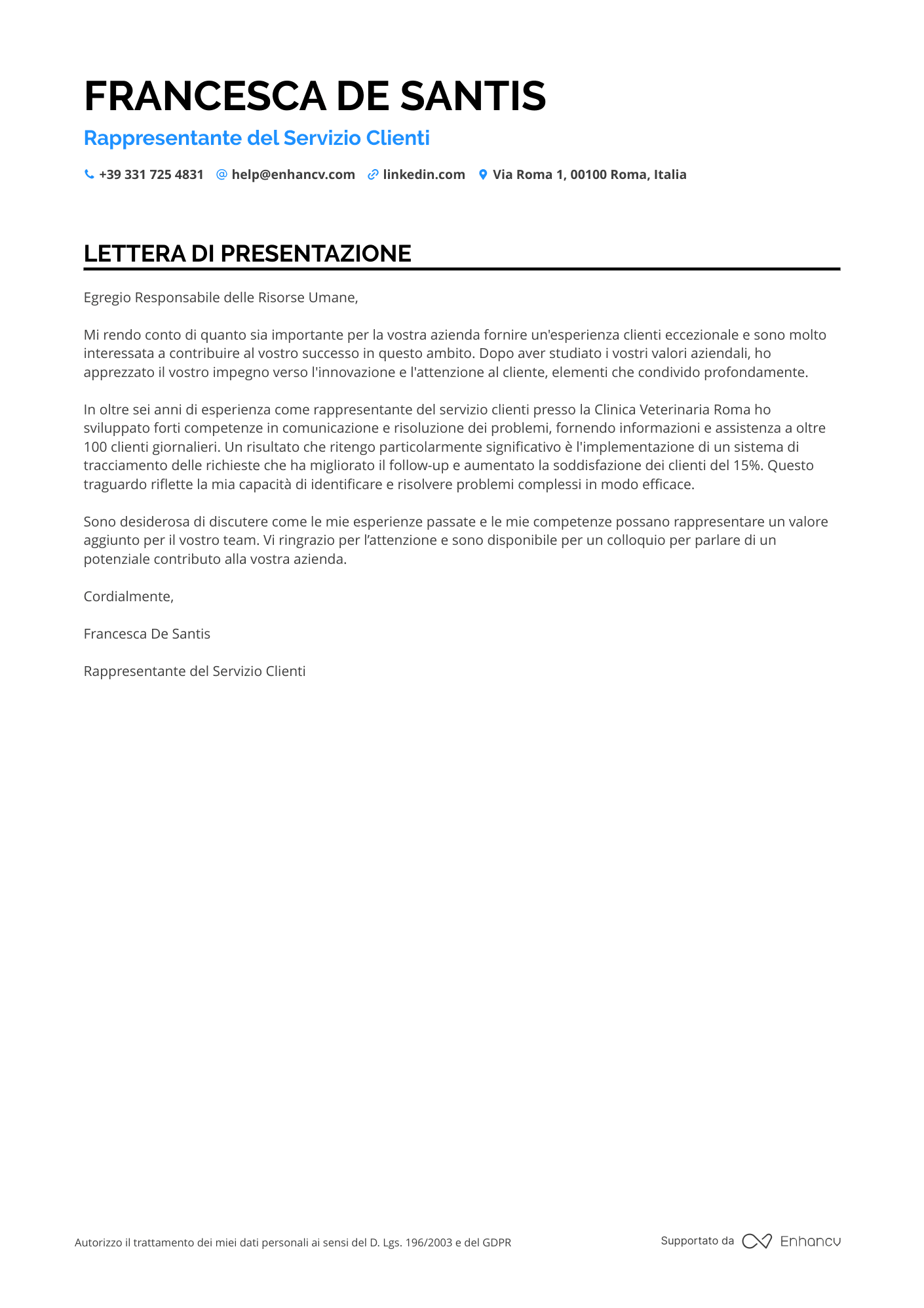 Receptionist Veterinario
