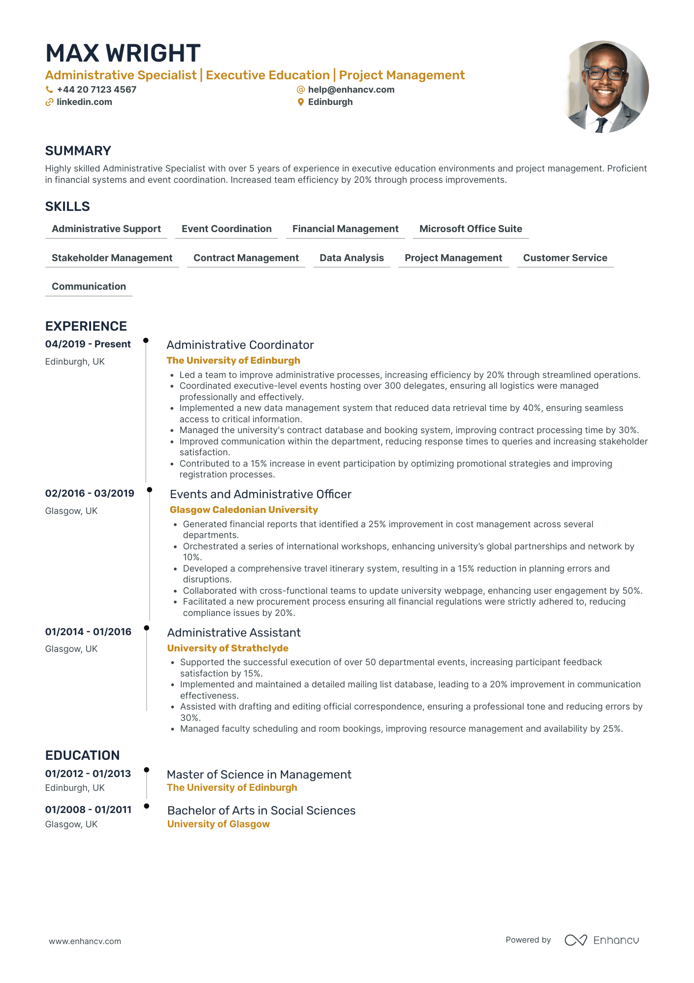 Finance Administrator in Education