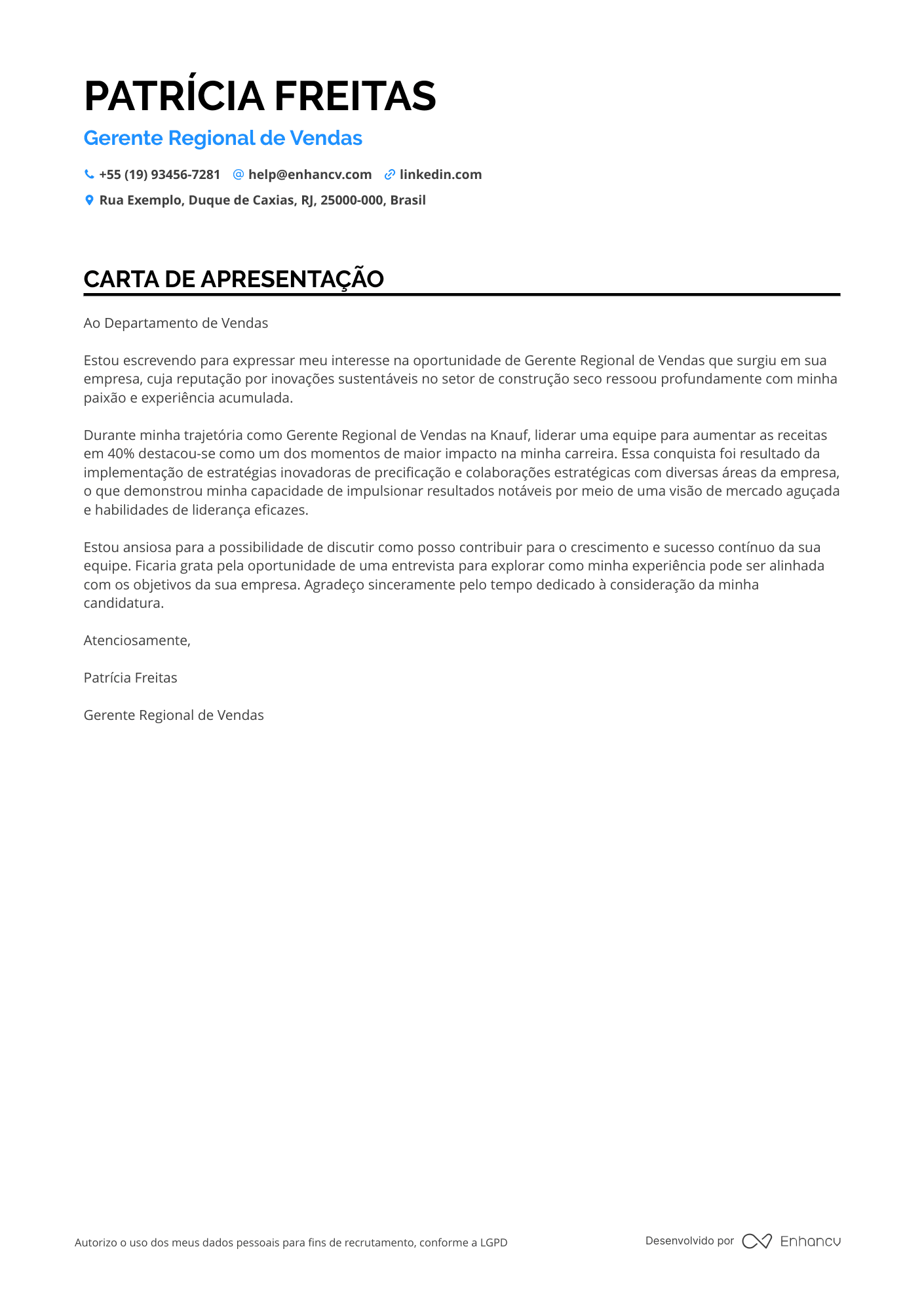 Gerente Administrativo de Vendas