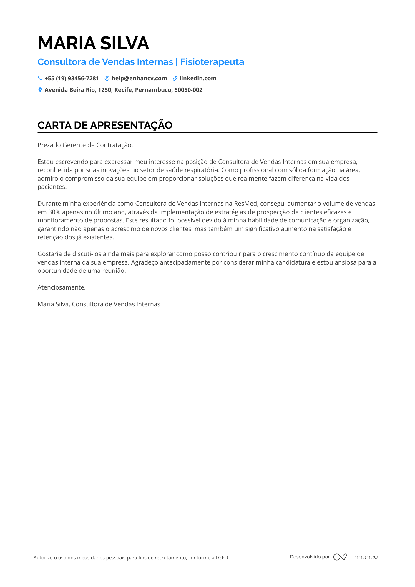 Representante de Vendas de Equipamentos Médicos