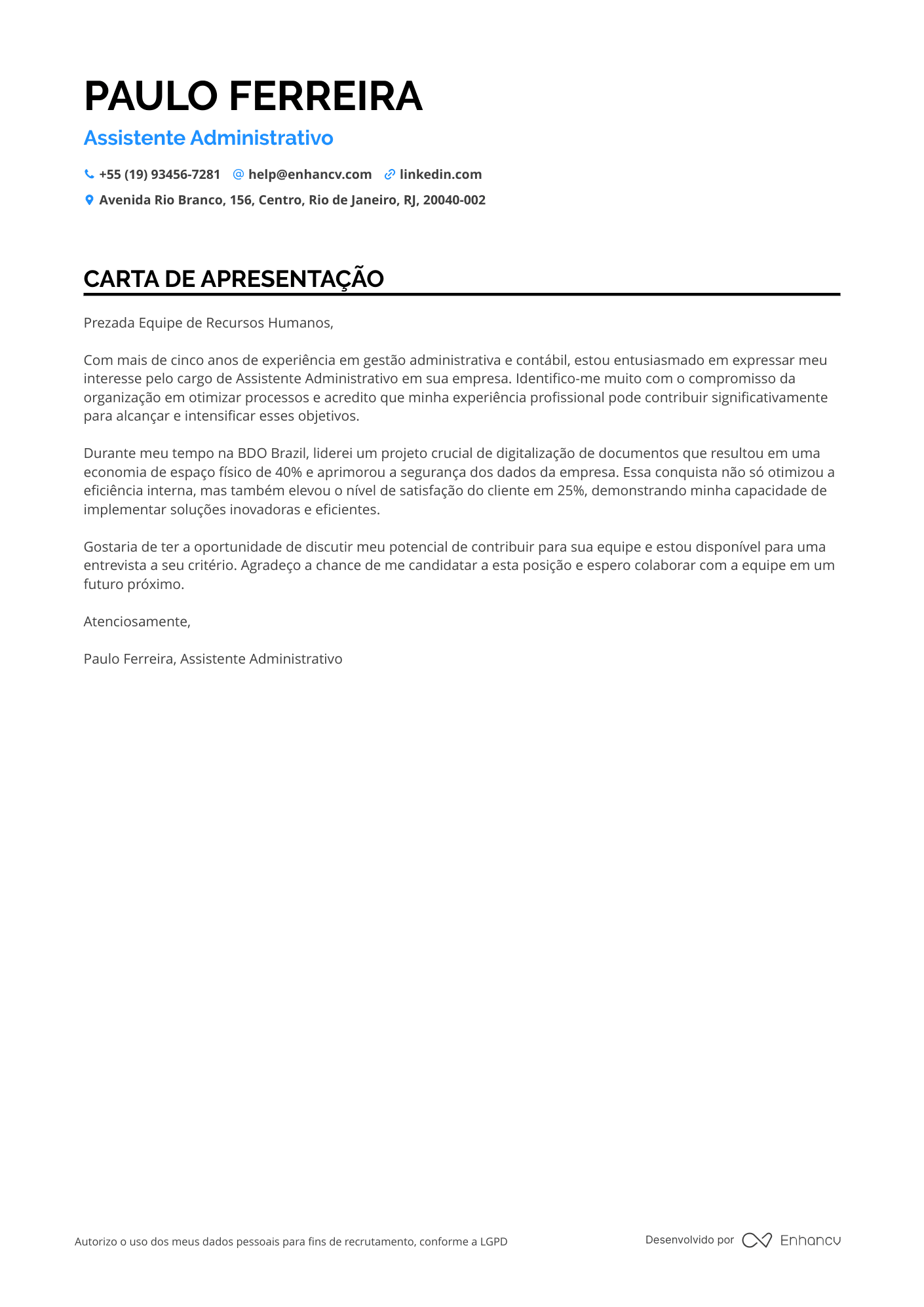 Auxiliar Administrativo de Contabilidade