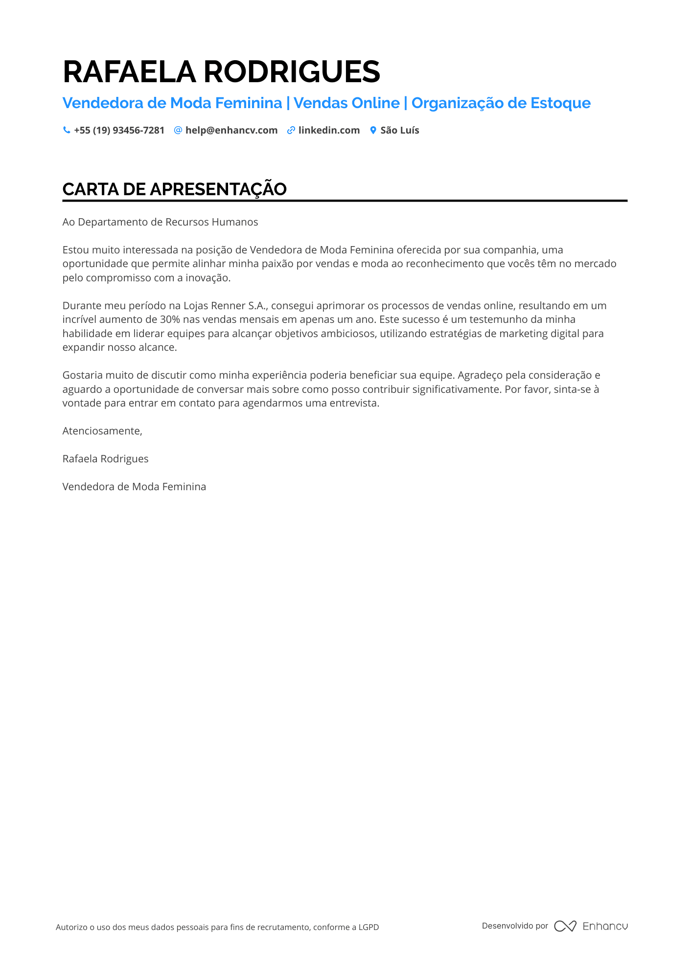 Vendedor de Moda