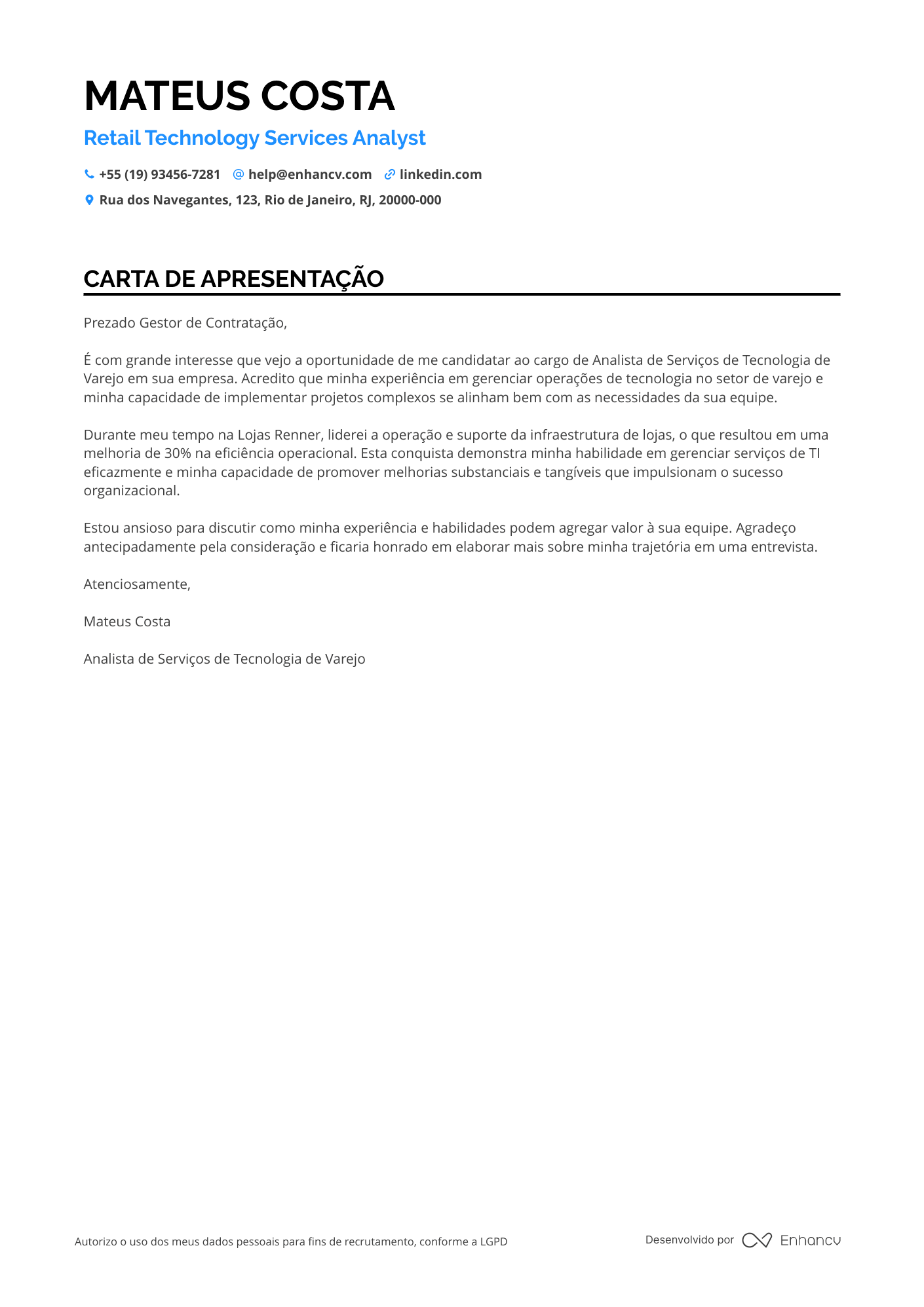 Gerente de Marketing de Varejo