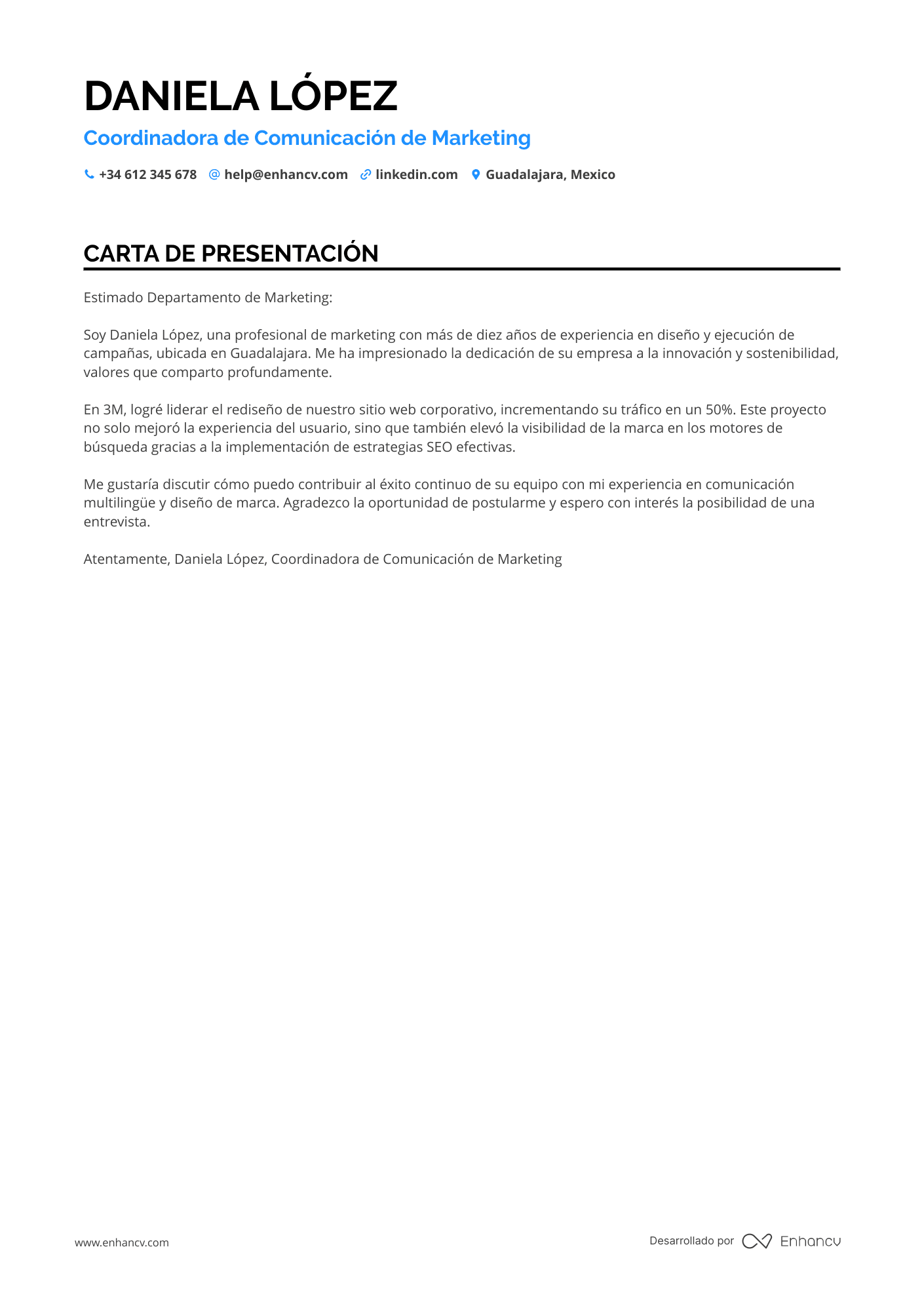 Coordinador de Marketing