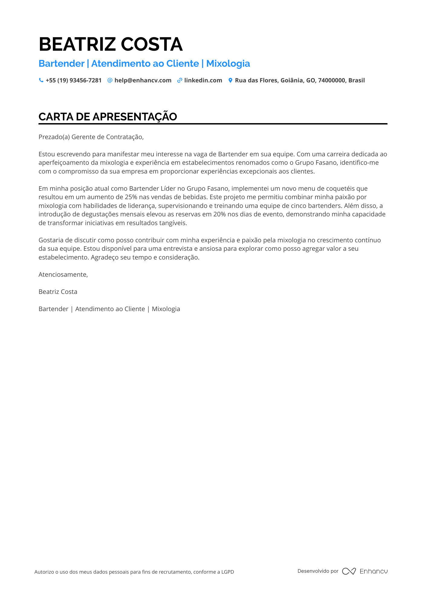 Barman de Casino