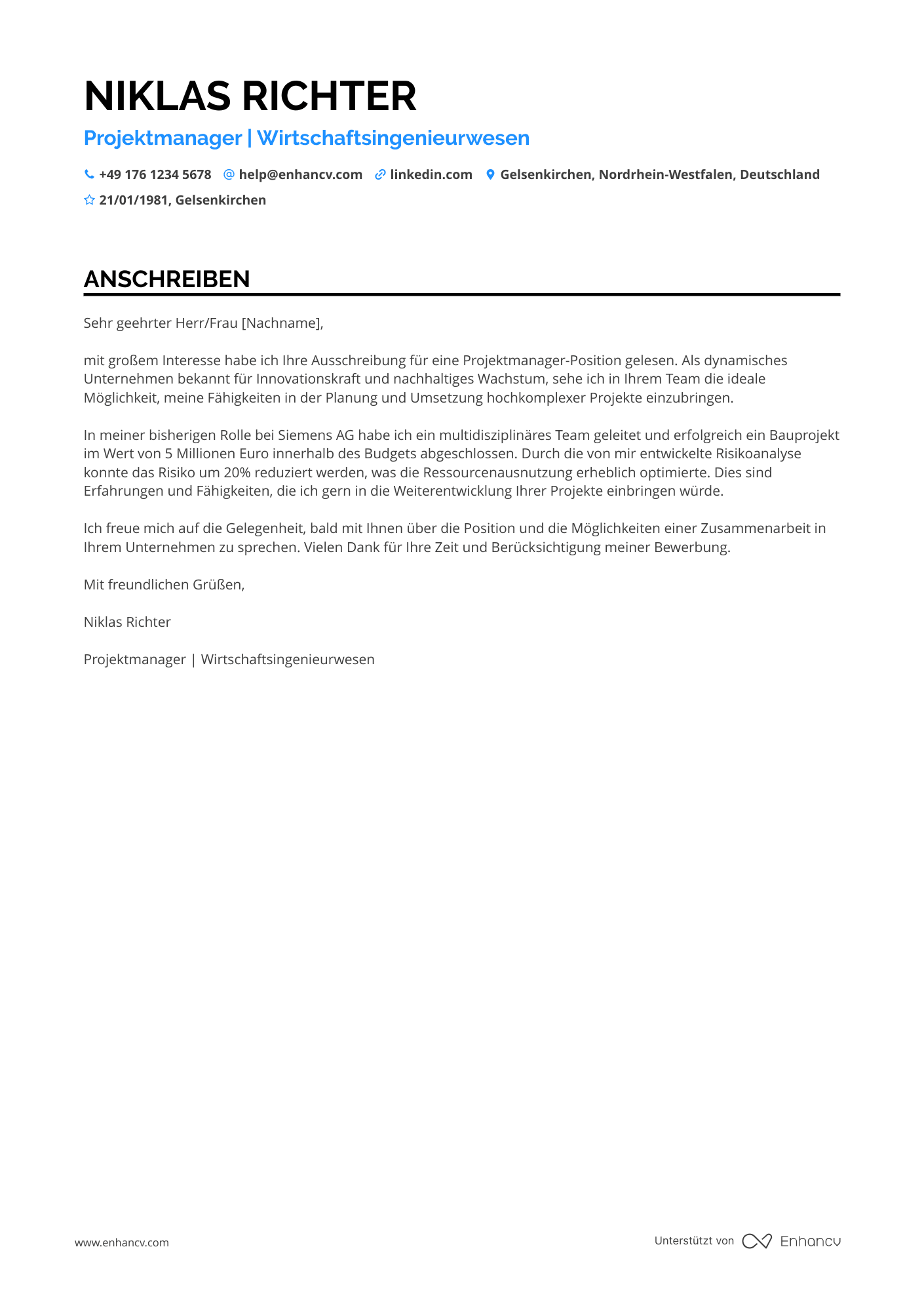 Wirtschaftsingenieur im Projektmanagement