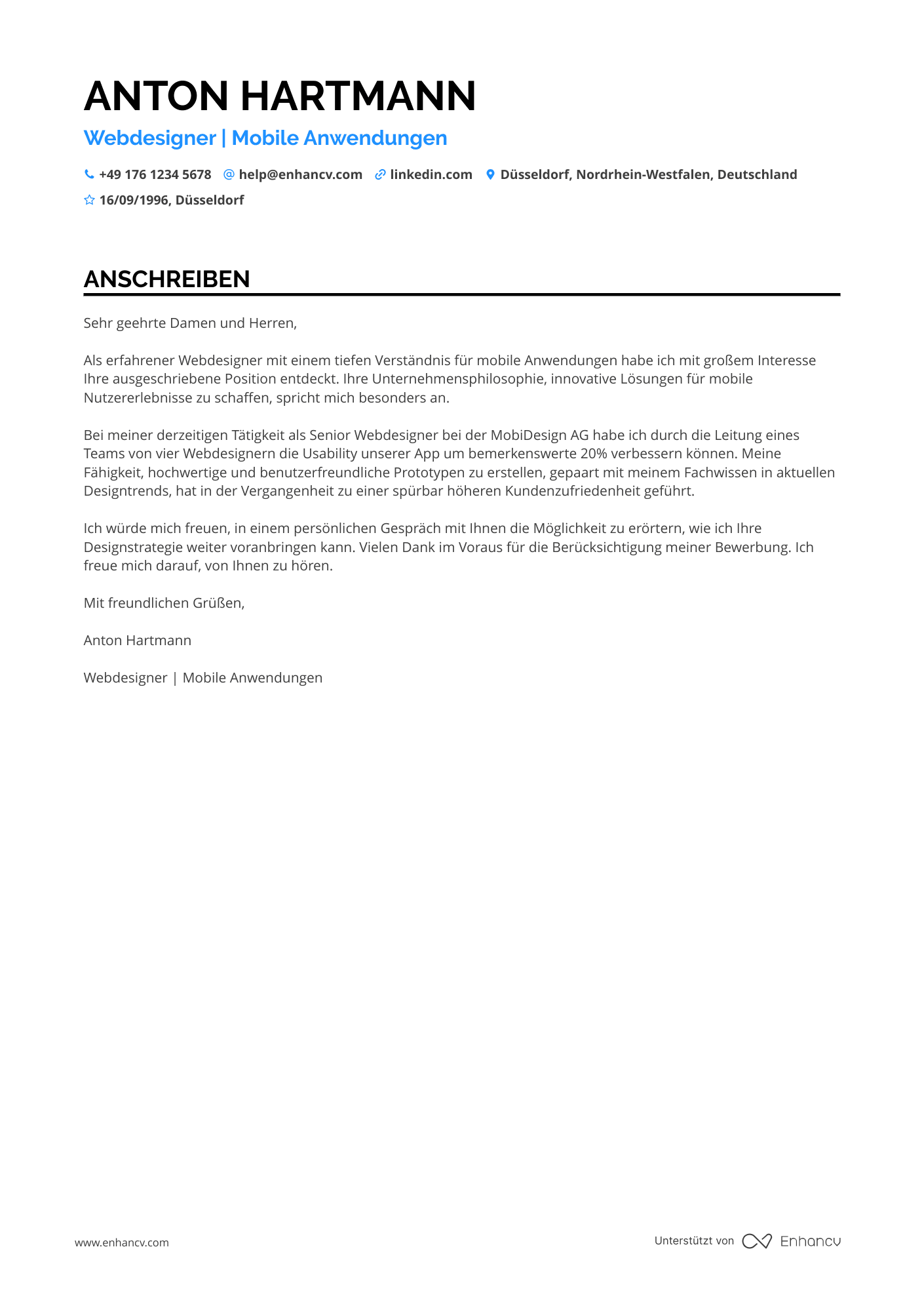 Webdesigner für mobile Anwendungen