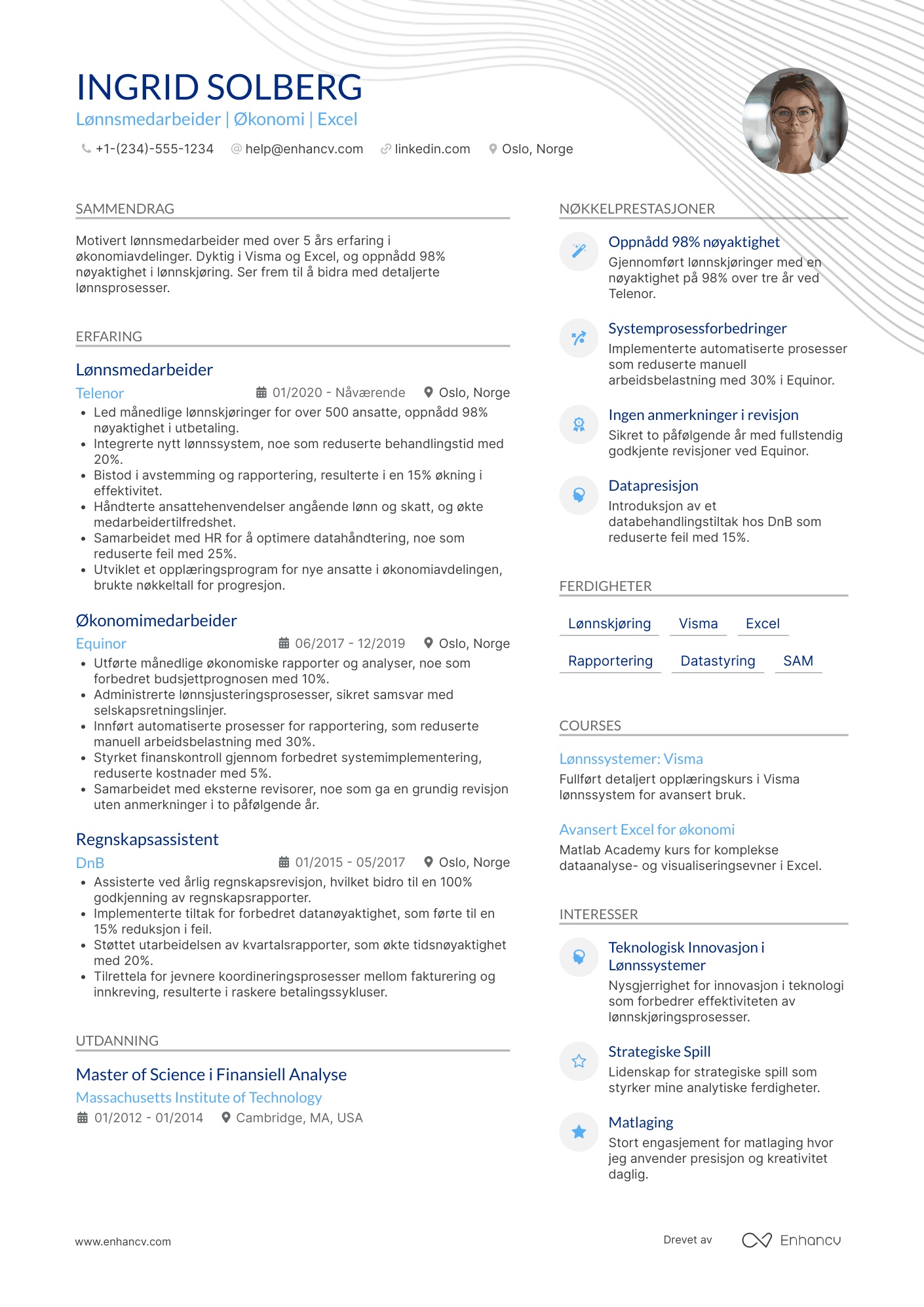 Lønnsmedarbeider CV