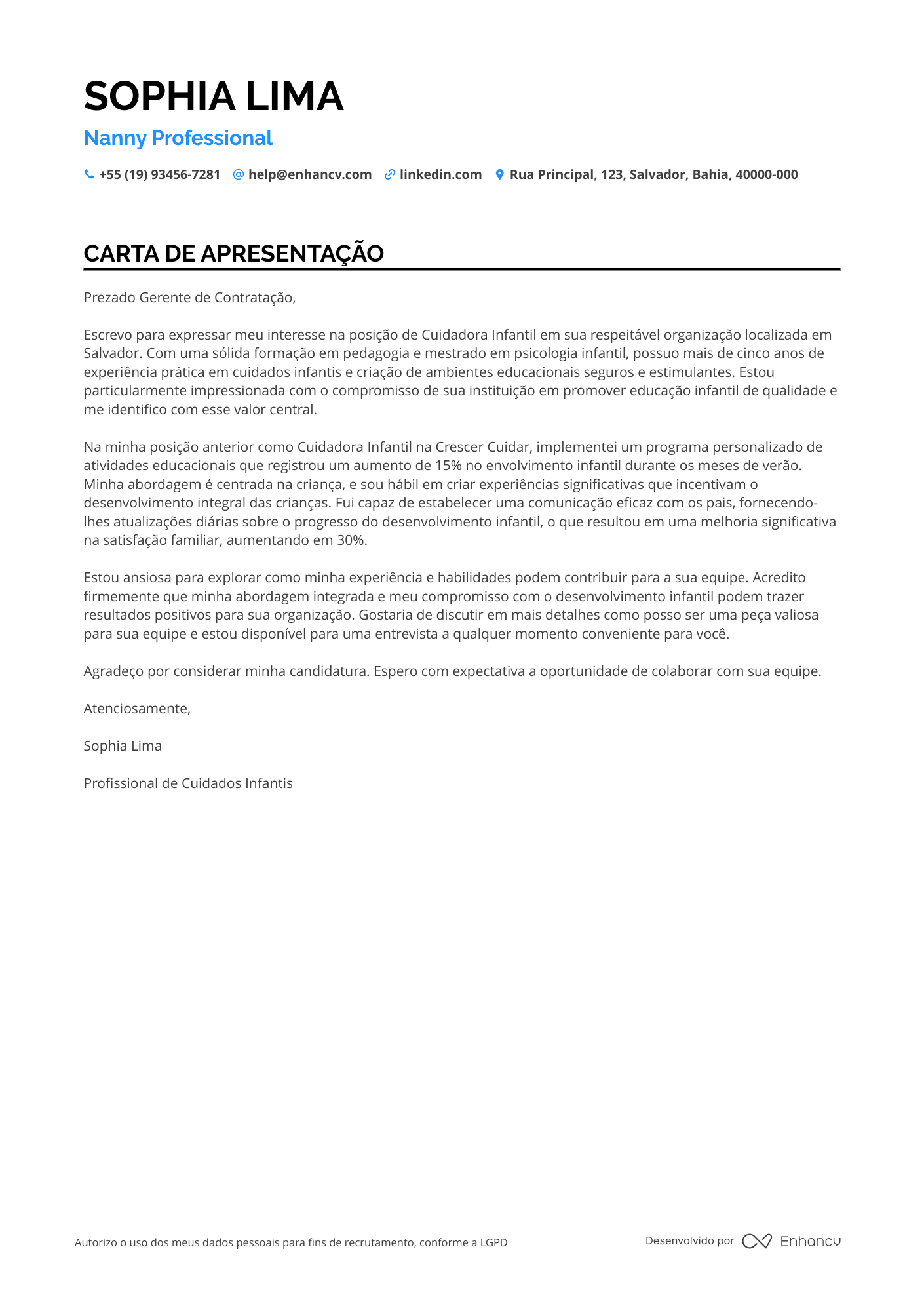 Babá de Crianças em Idade Escolar