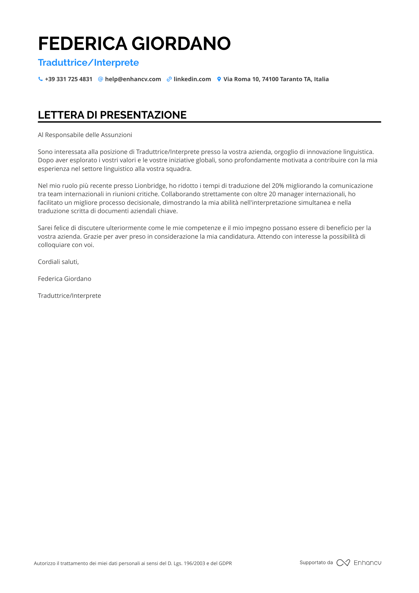 Traduttore Finanziario