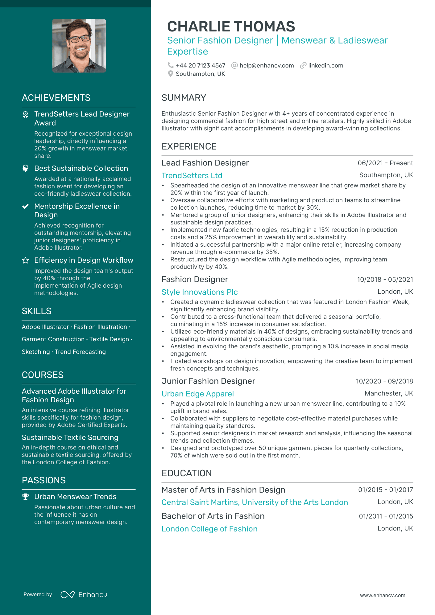 Polished CV Examples