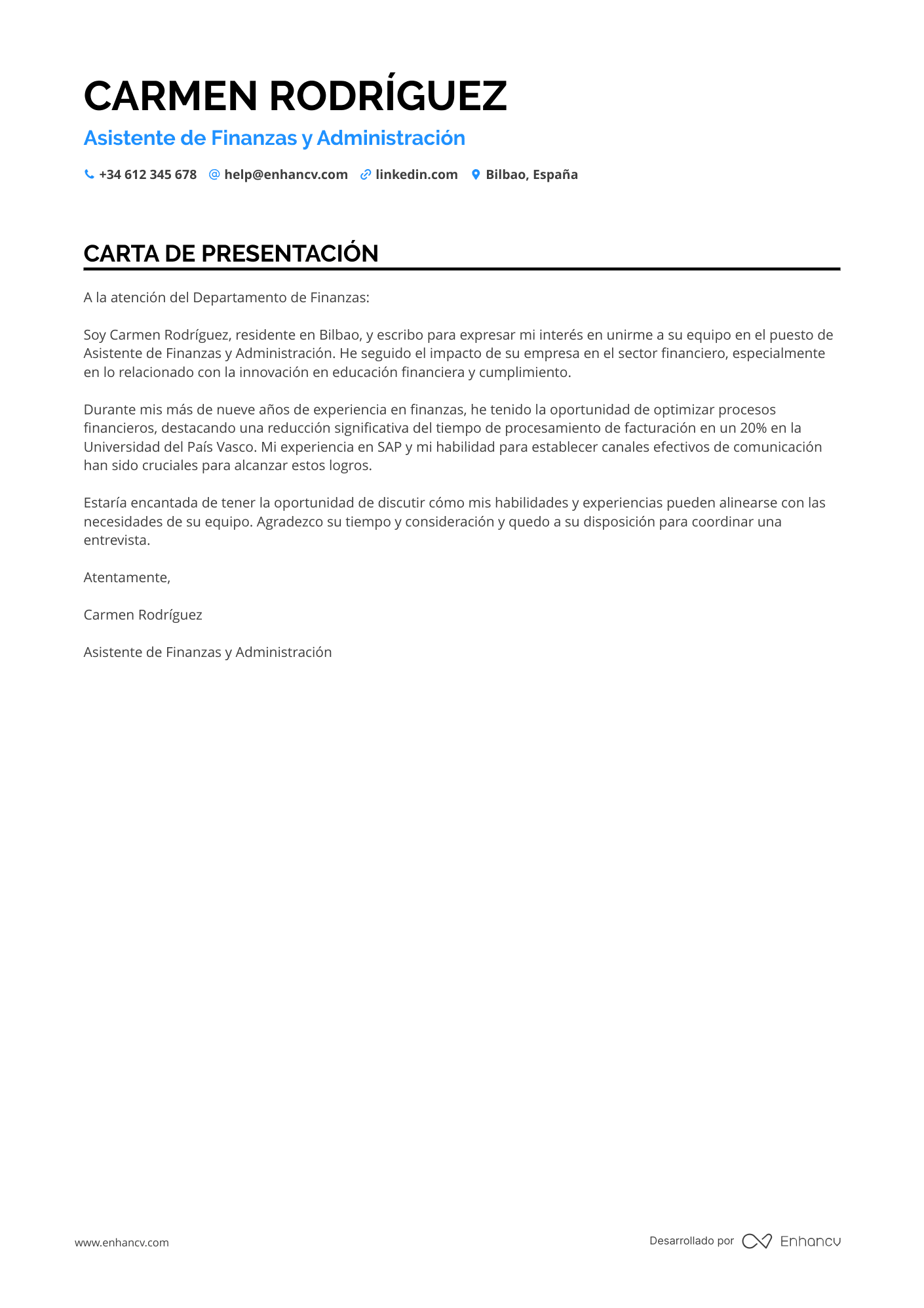 Asistente Administrativo de Finanzas