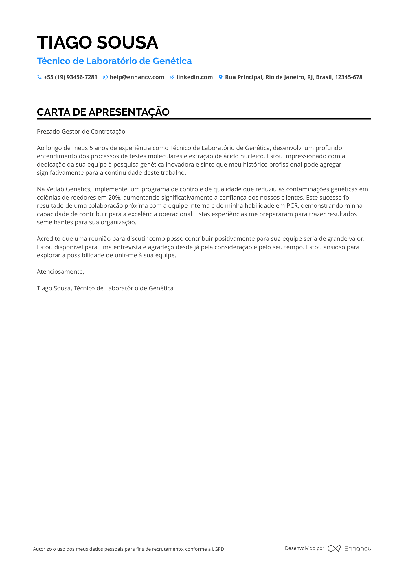 Técnico de Laboratório de Genética